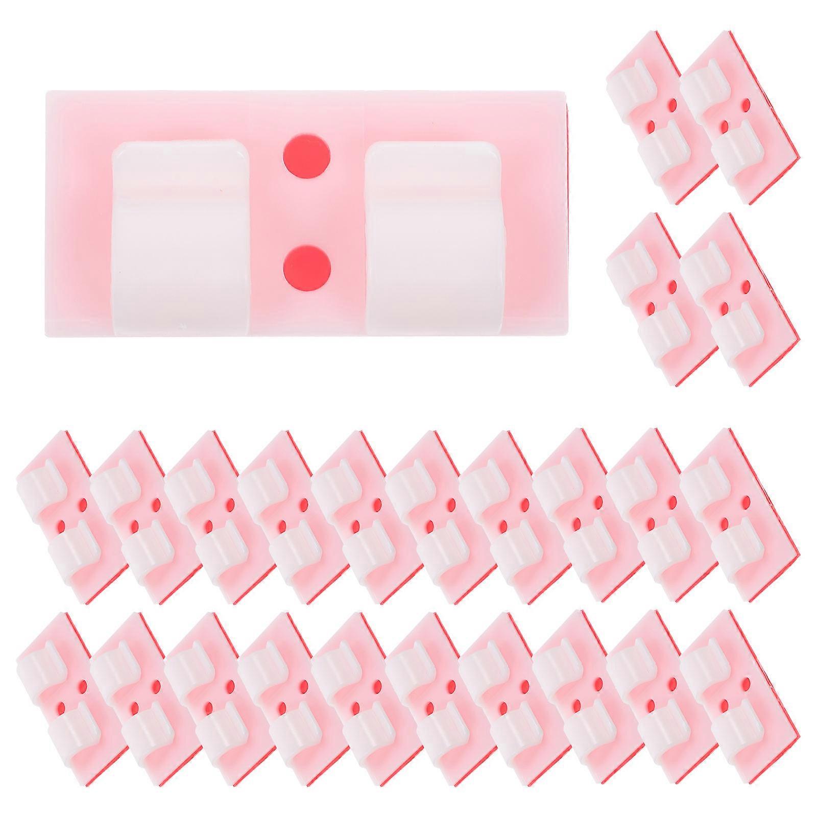 32Pcs Cord Keeper Cord Management Winder for Cables in Pink Acrylic for Cable Storage