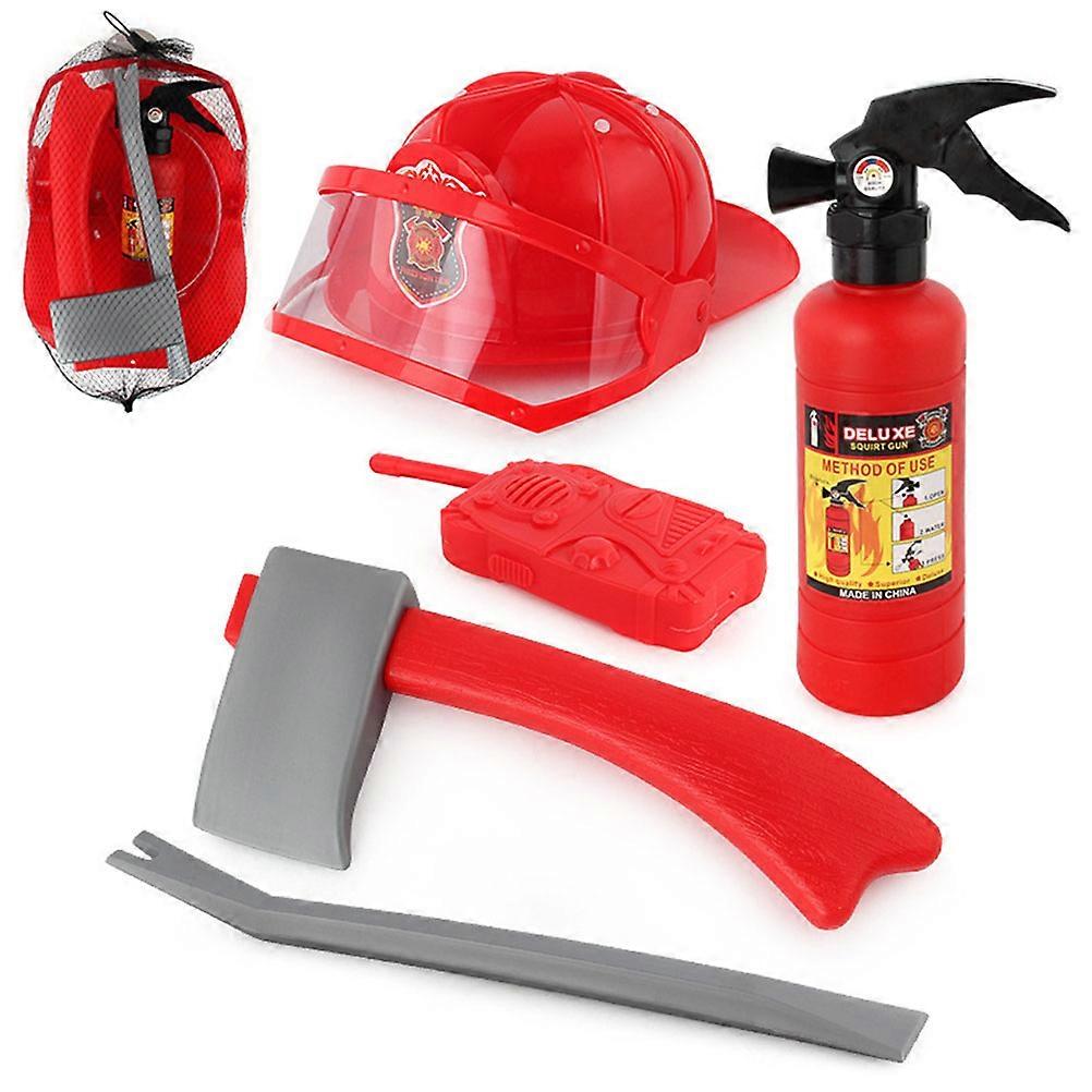 Firefighter Pretend Play Set Fireman Toy Set Imagination Training 5Pcs