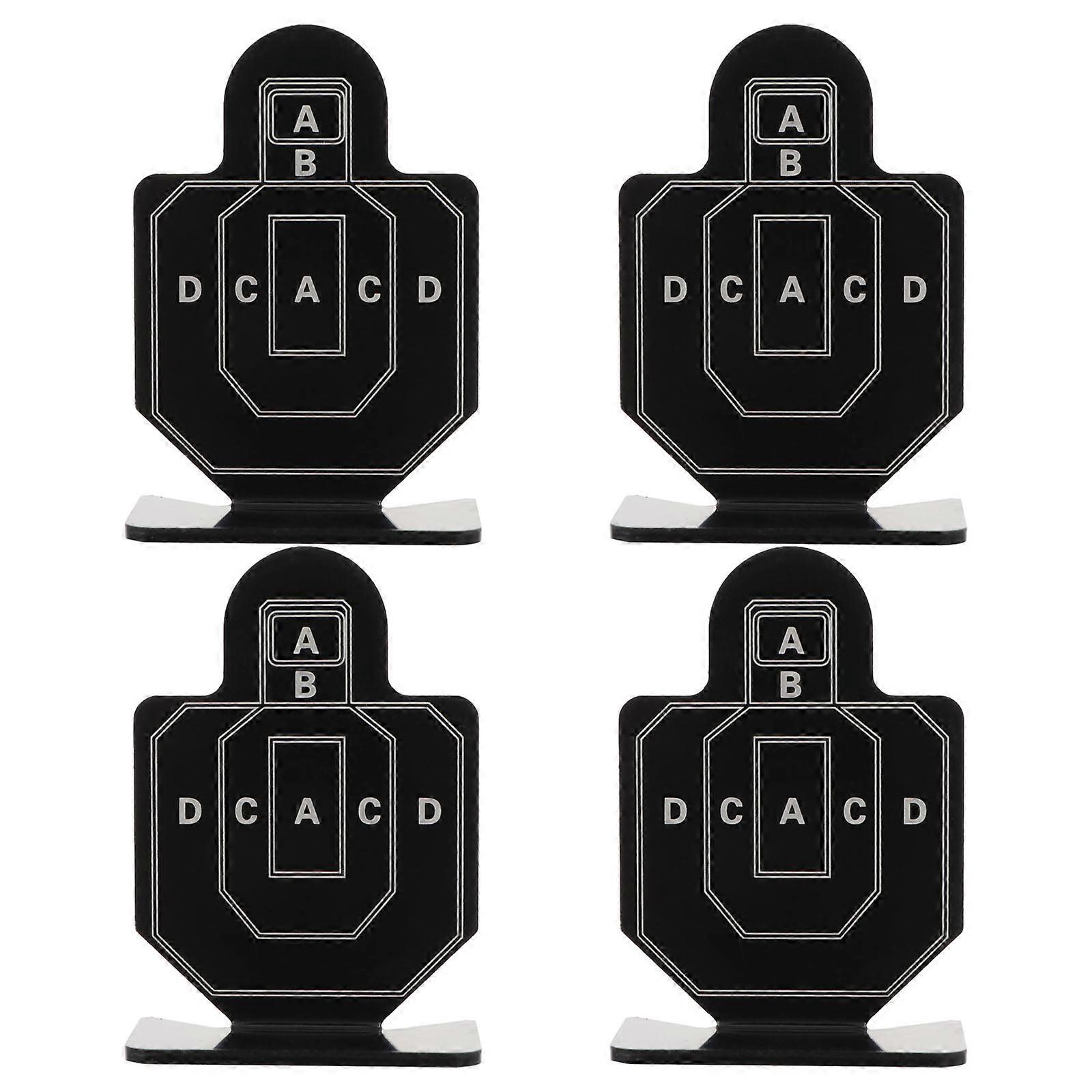Aluminium Alloy Shooting Targets for Shooting Durable 12Pcs Set Black