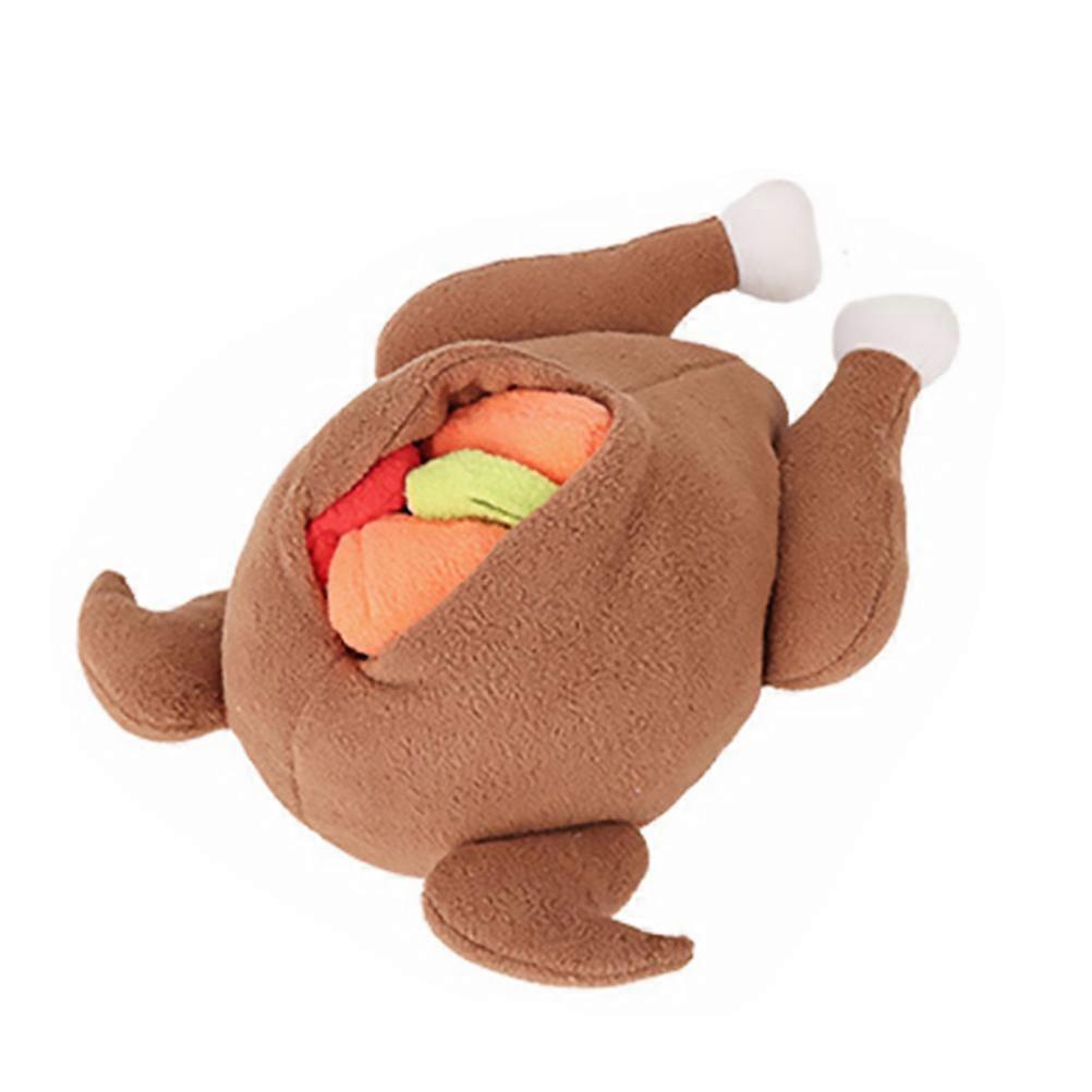 Interactive Dog Sniffing Toy Creative Turkey Design Soft Chew Toy Suitable For Pet 1Pcs 24X20X12.5CM