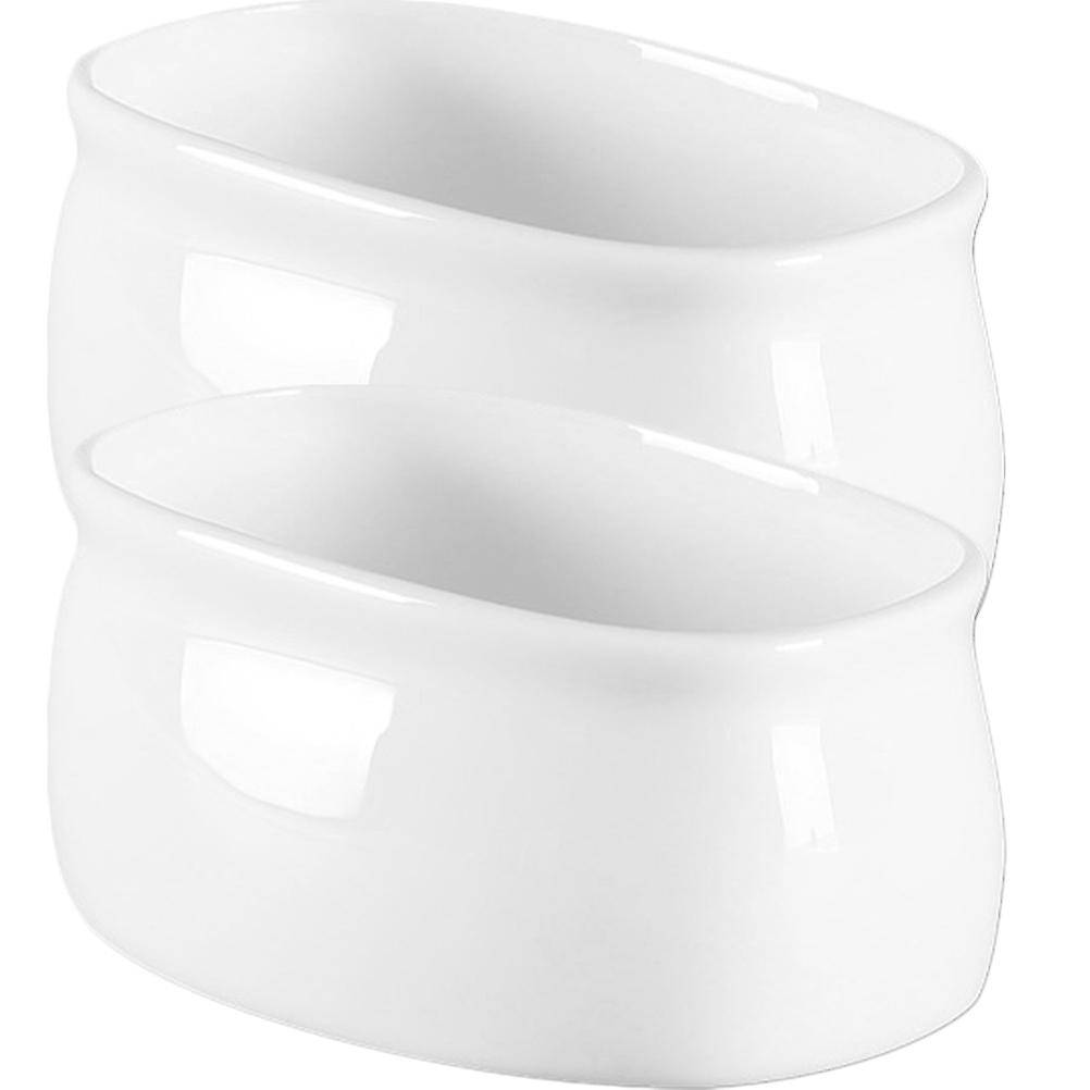 White Small Coffee Sugar Holders 10 Pcs Ideal For Tableware Storage Cooking 3.9X9.8X2In Multi-Functional Use