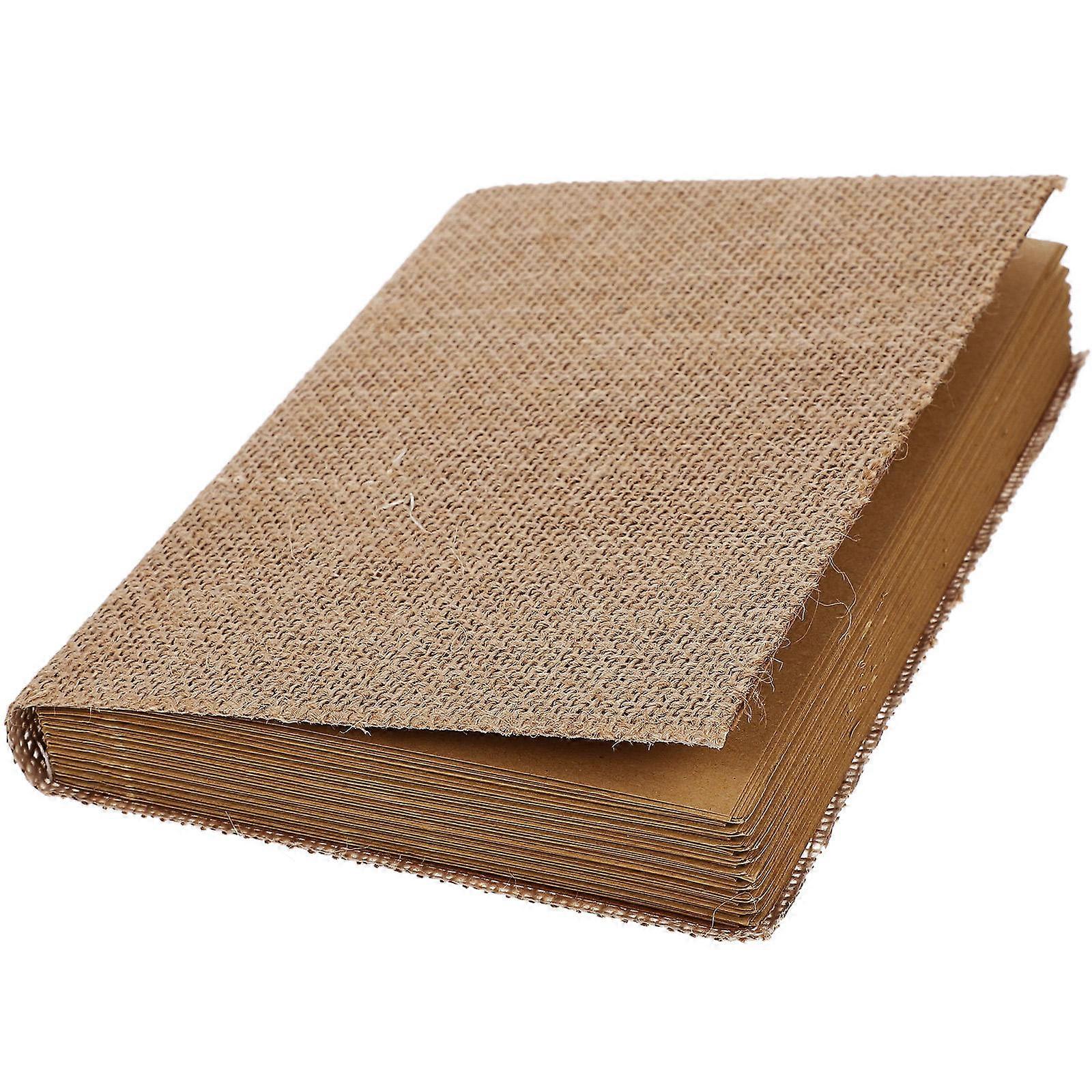Fashionable Blank Notebook Cowhide Recording Book For Artists And Students 20.5X14.5cm 1Pack