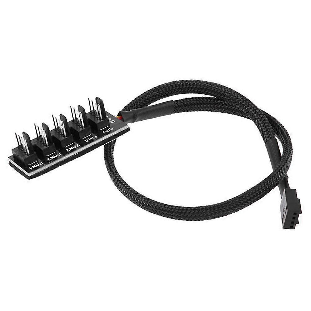 Extension Cable 4-Pin CPU Fan Splitter Cable for Pc Cooling 3Pcs Set