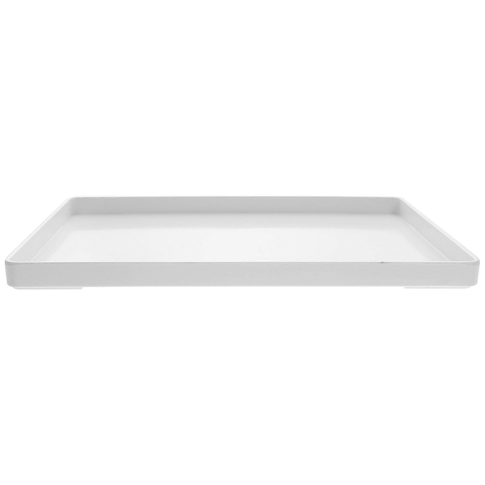Rectangular Plate White Stylish Food Plate Kitchen Tableware for Storage Use