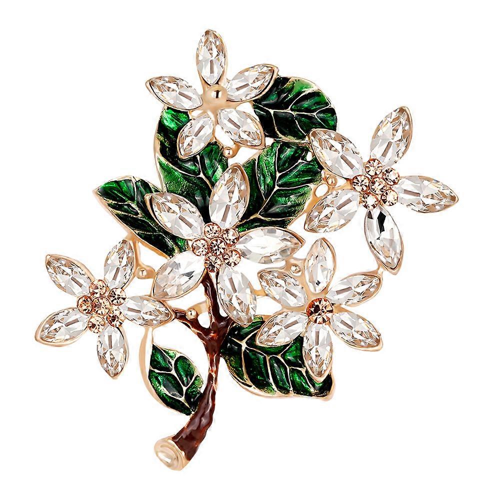 Durable Alloy Flower Brooch for Decoration 3Pcs Multi Color Accessory
