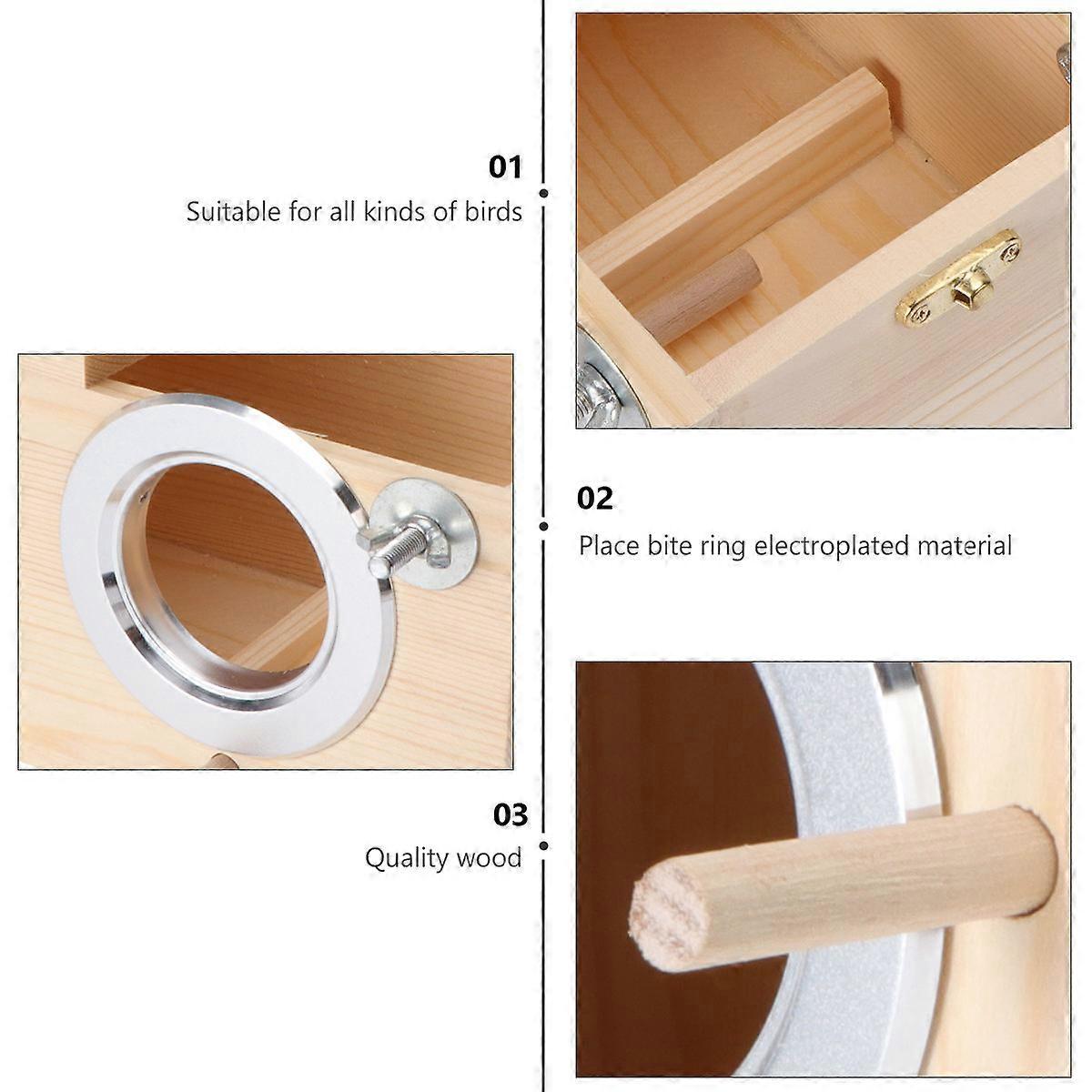 Outdoor Solid Wood Parrot Breeding Box for Garden Use