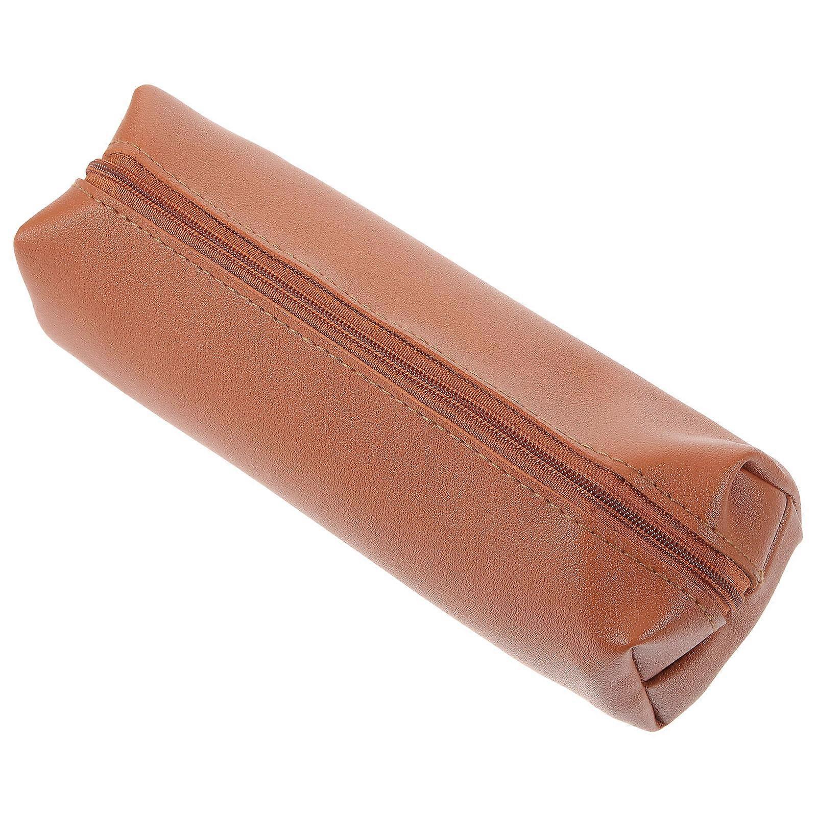 Makeup Brush Storage Bag for Travel 5Pcs Organizer Light Brown