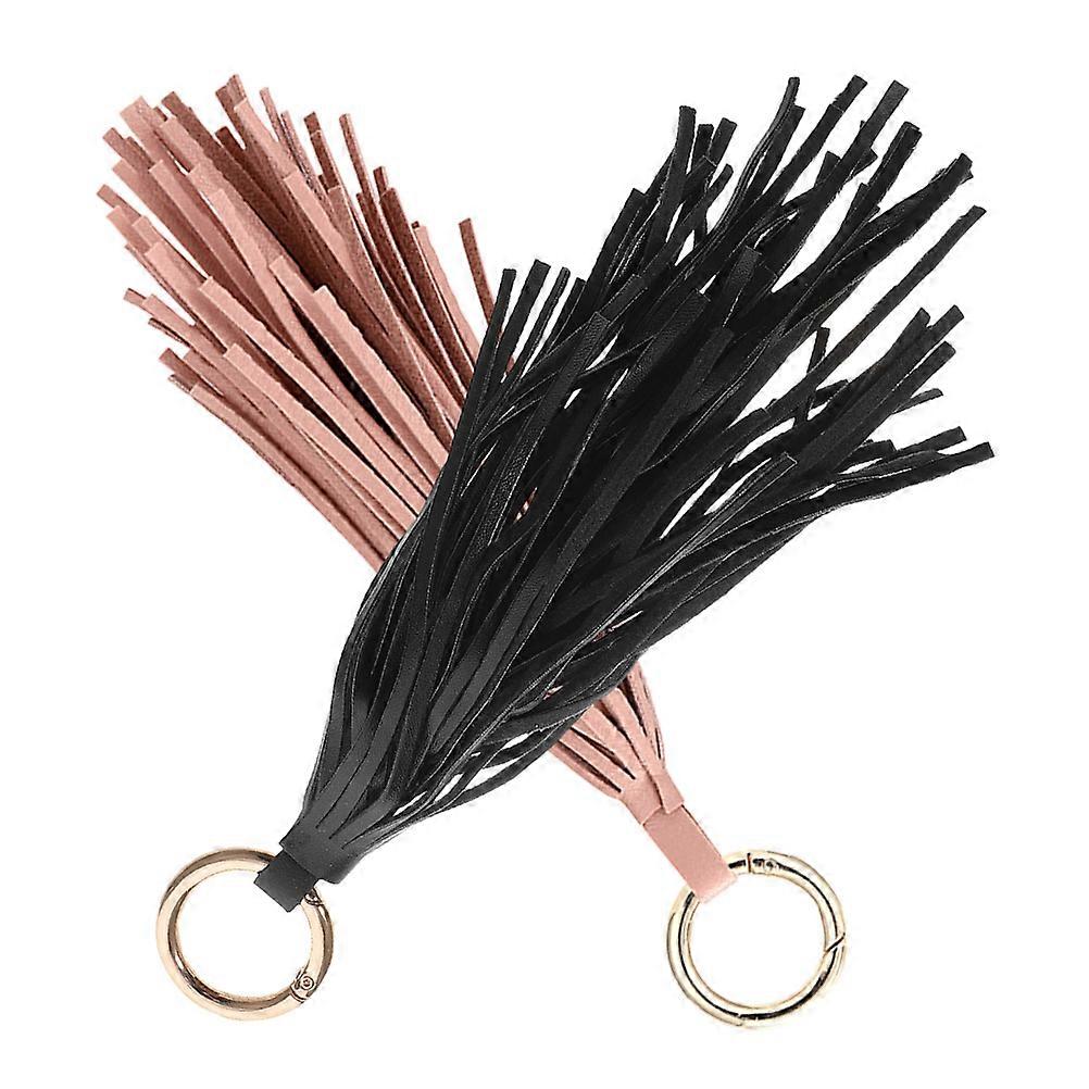 Tassel Keychain Stylish PU Tassel Keychain for Decoration 10Pcs Assorted Color