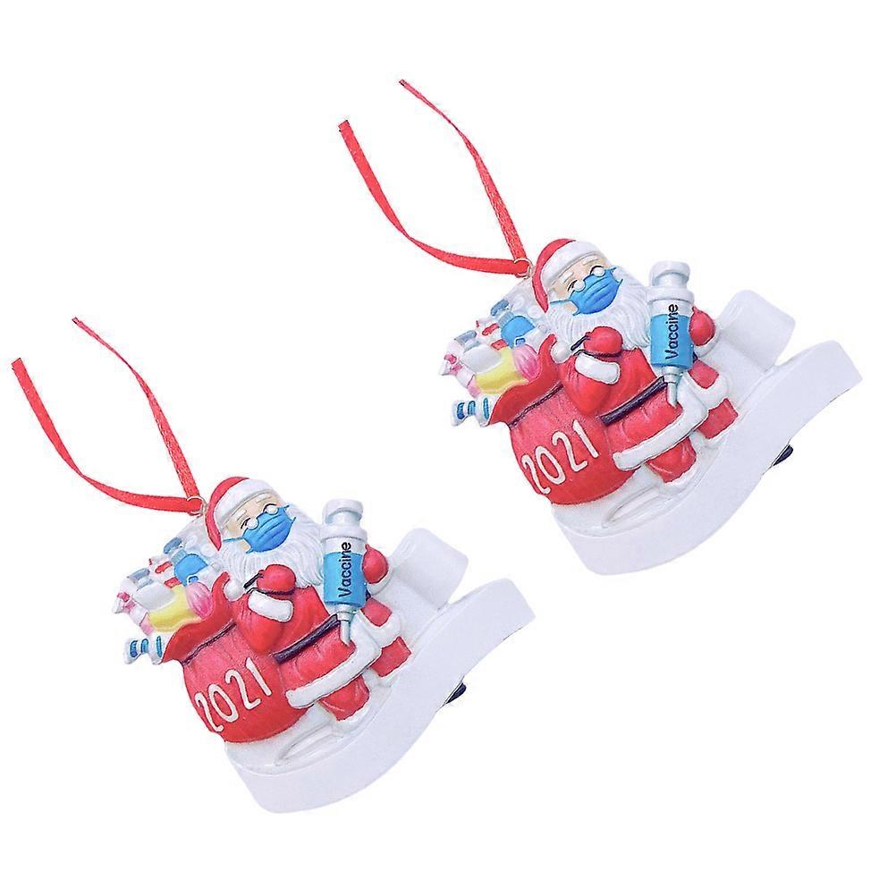 Christmas Party Resin Pendants for Home 4Pcs Set