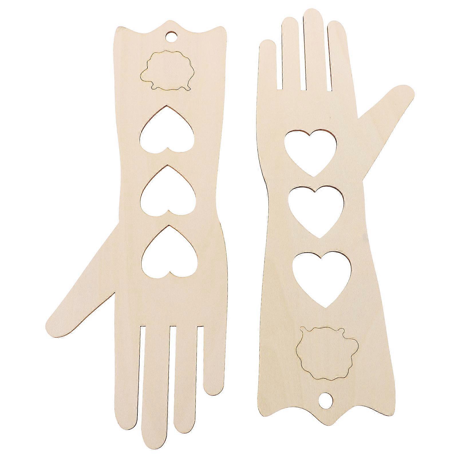 DIY Weaving Tools Wooden Glove Form Model for Home Use 1Pair