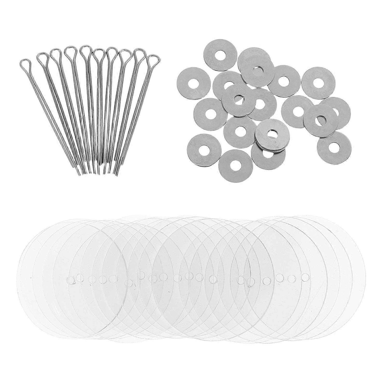 Movable Acrylic Joints for Doll Making 30Sets Flexible Plastic Connectors