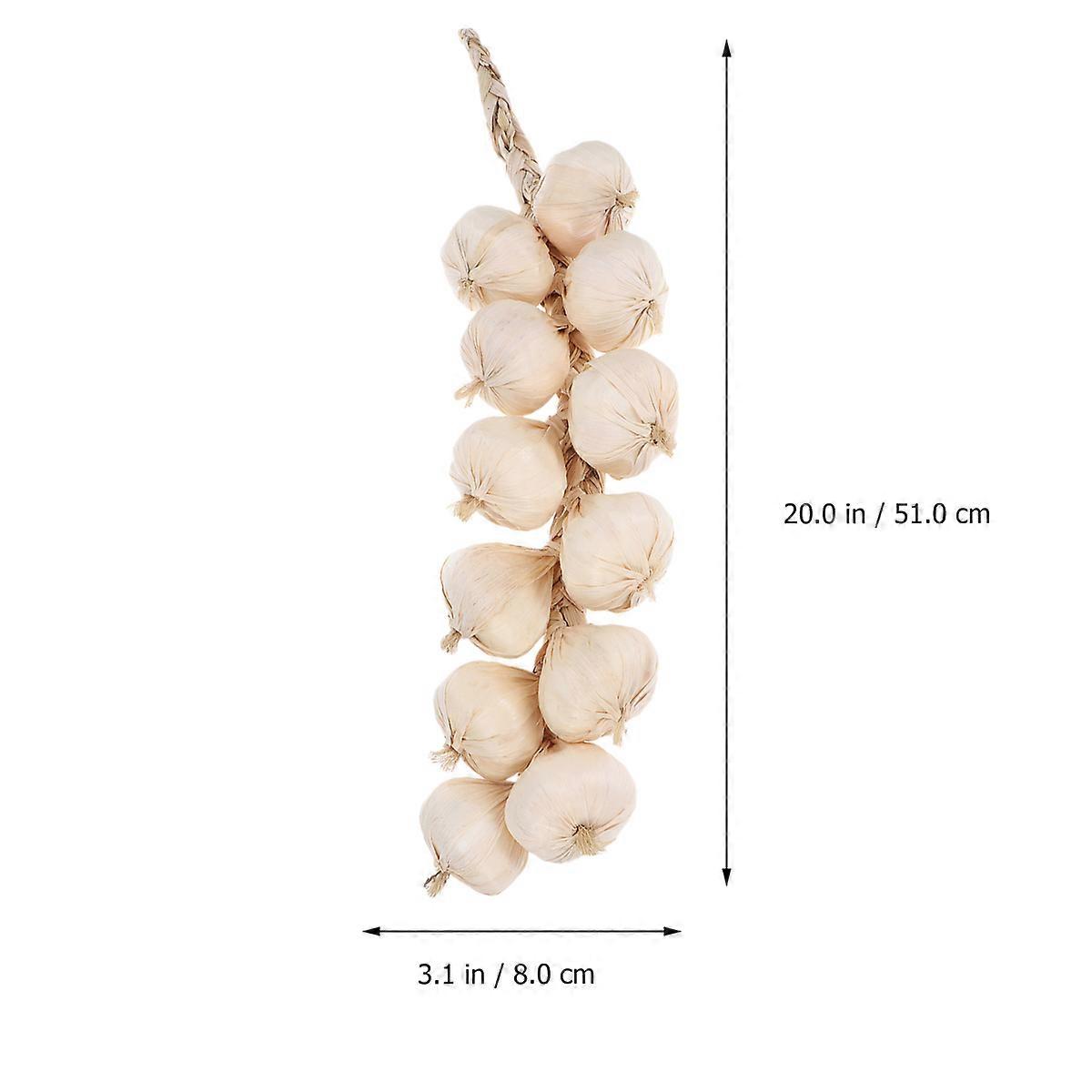 Garlic Strings Artificial Garlic for Stage Performance 8Pcs