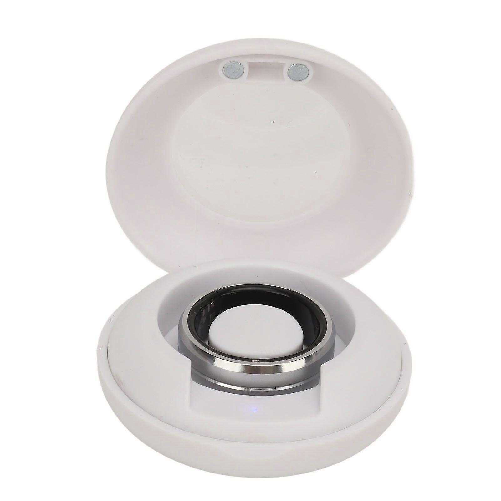 Smart Ring Silver IP68 Waterproof Pedometer Sleep Fitness Monitoring Remote Control Photo Taking Smart Health Tracker Ring No. 9
