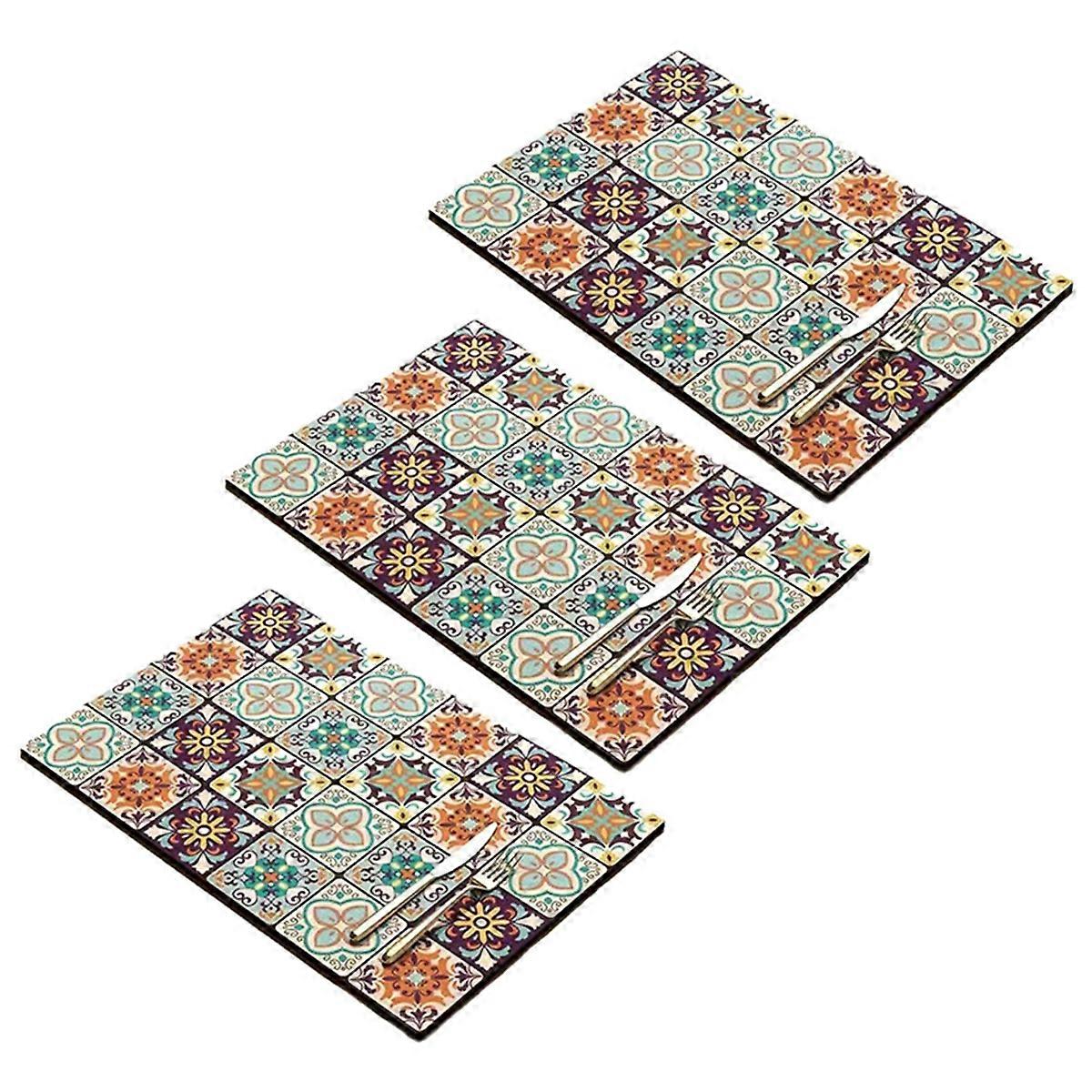 Retro Quick-Drying Water-Draining Mat for Kitchen Bar Countertops