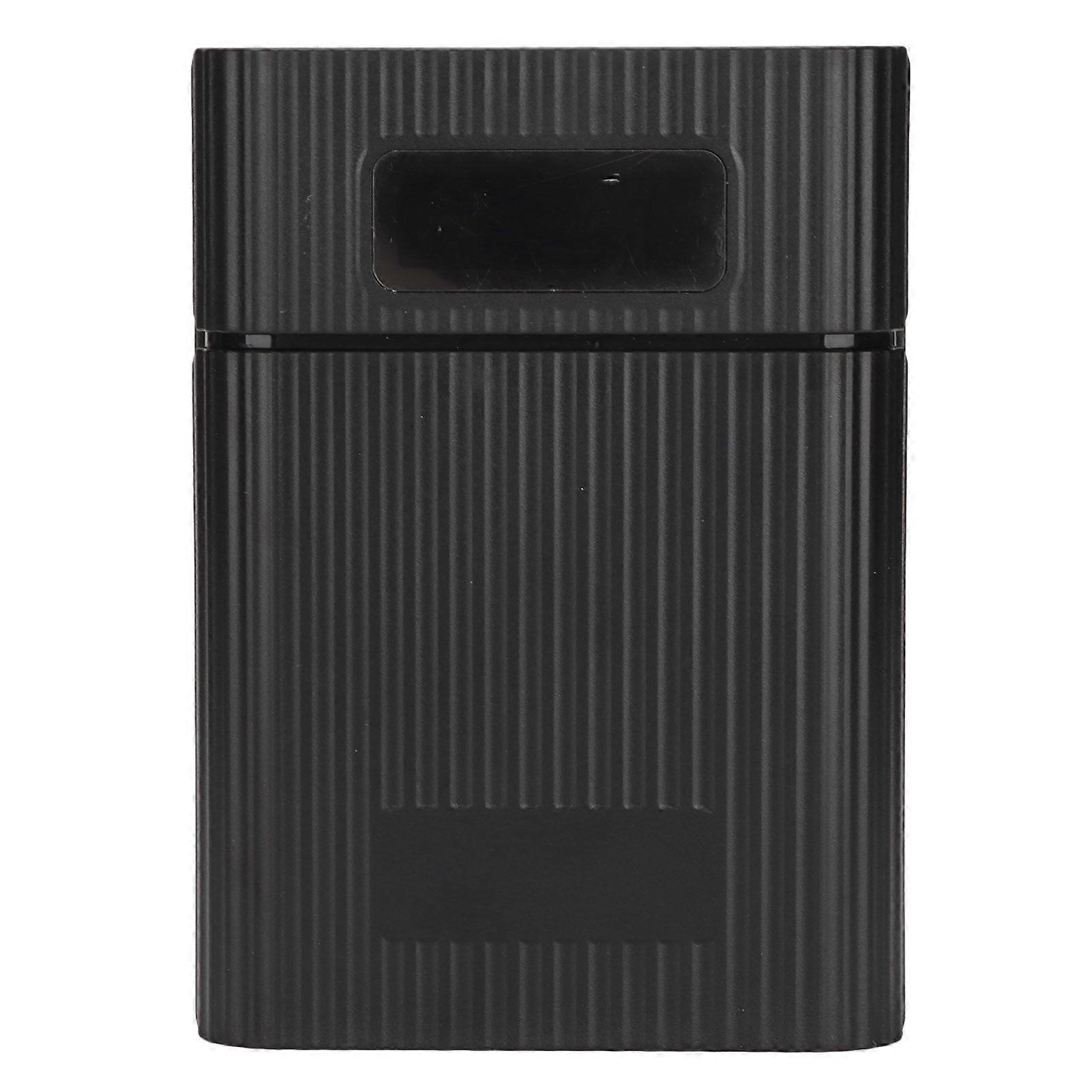 M09B 4x18650 Battery Storage Box Micro Type C Input Port Portable DIY Power Bank KitBlack