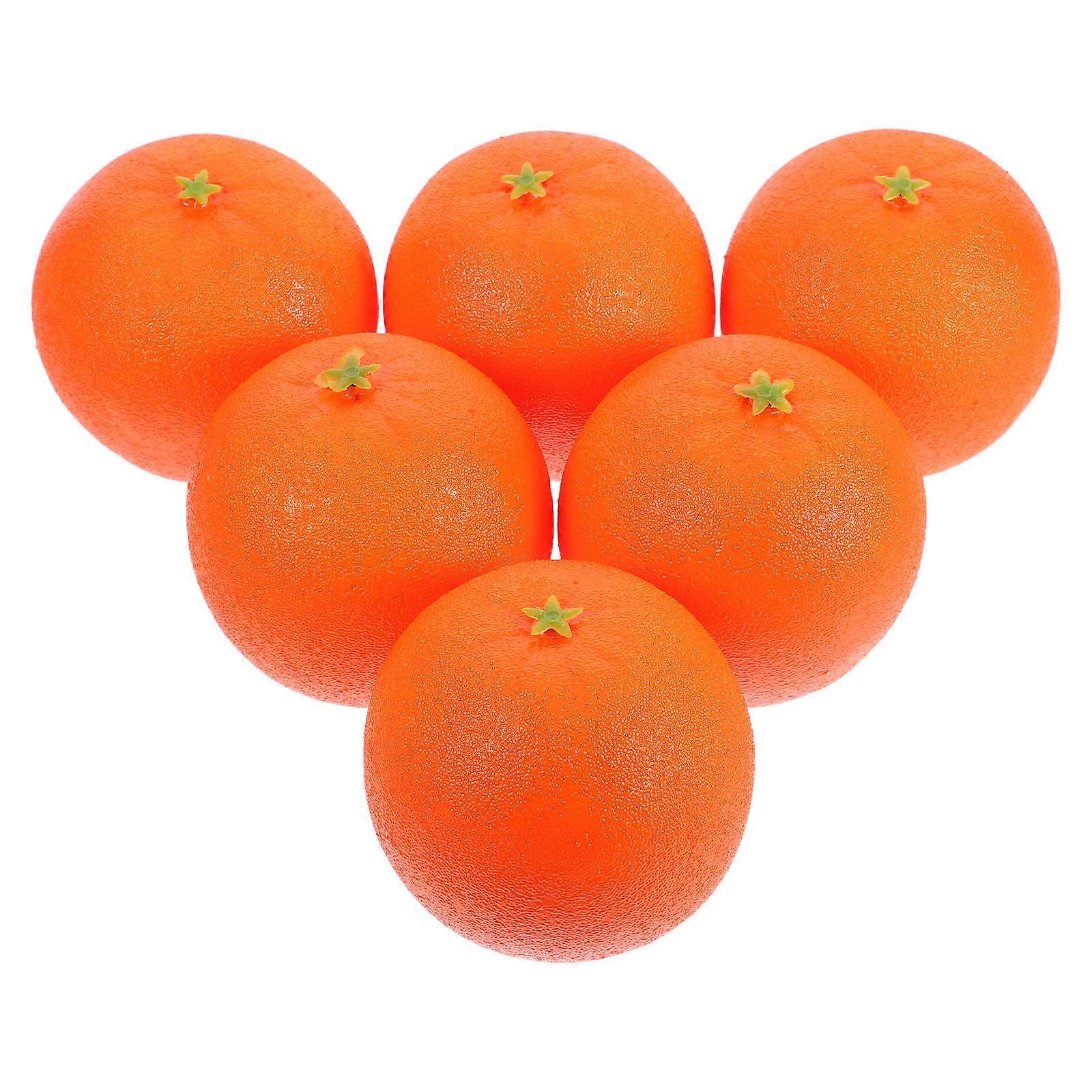 Fake Oranges Artificial Oranges for Decoration 12Pcs Lifelike Props
