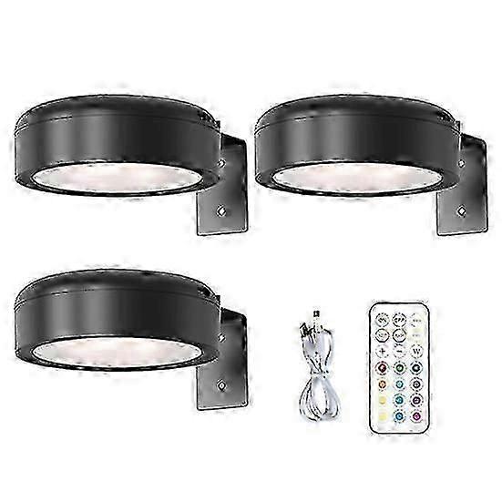 Lampe murale sans fil avec télécommande Lampe de peinture RVB 13 couleurs réglable à piles à intensité variable