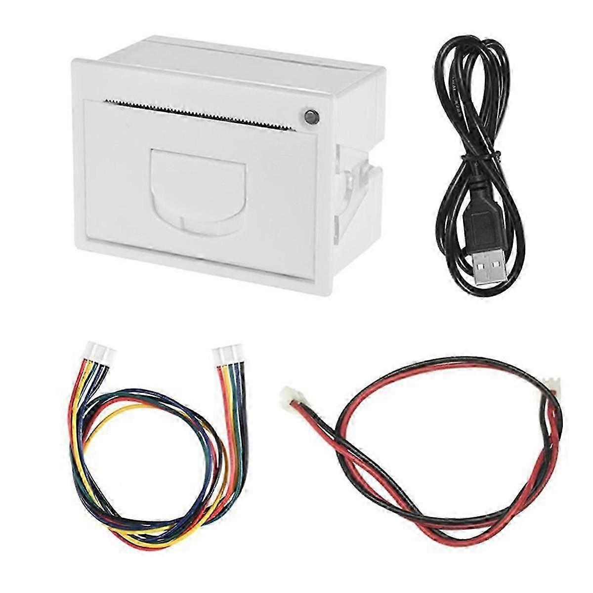 QR204 58mm Mini Embedded Receipt Thermal Printer TTL + USB Interface High Speed Printing 50-85mm/S