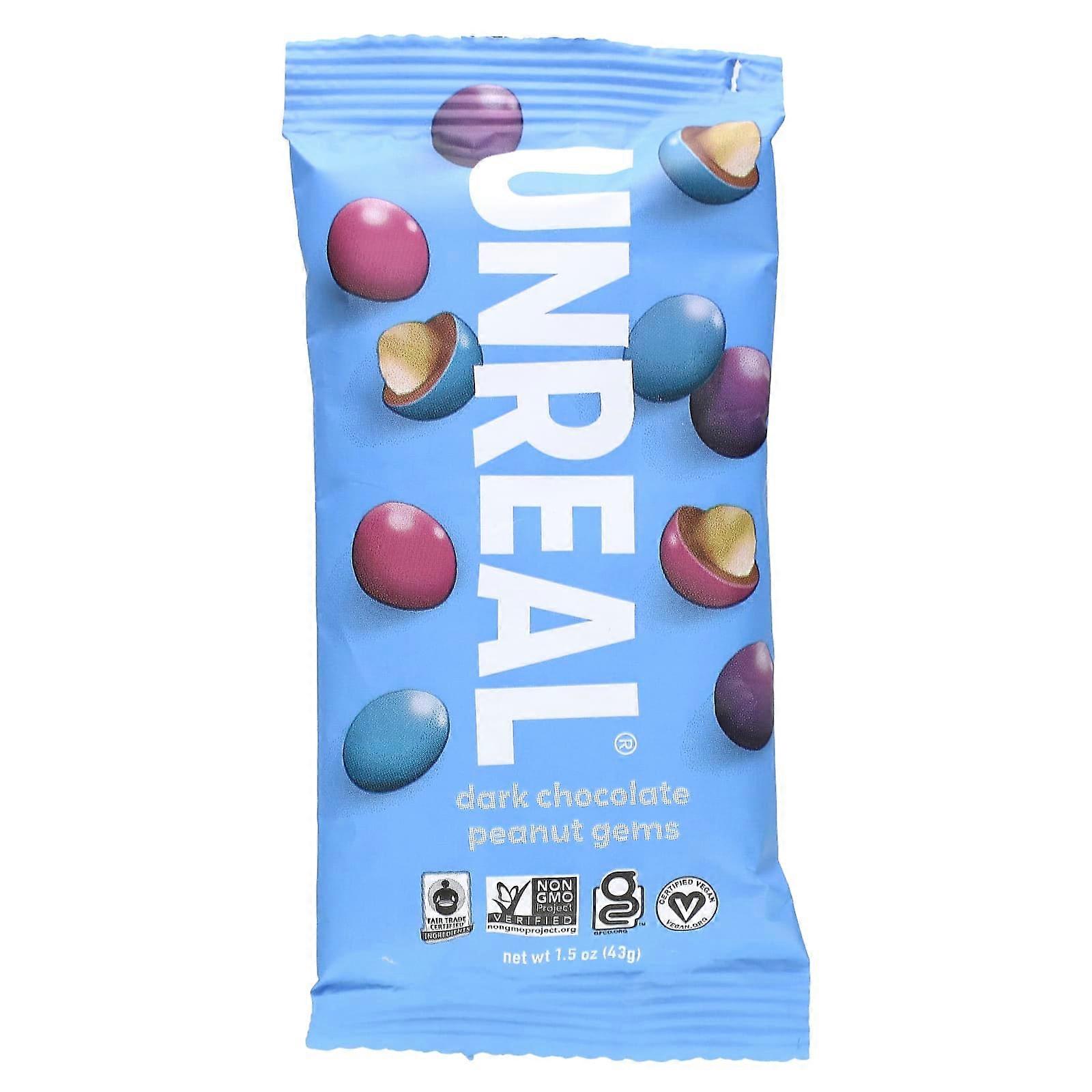 Dark Chocolate Peanut Gems, 1.5 oz (43 g)