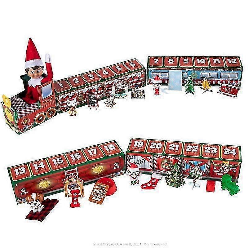Christmas Train Advent Calendar 24 Days Countdown Surprise Blind Box