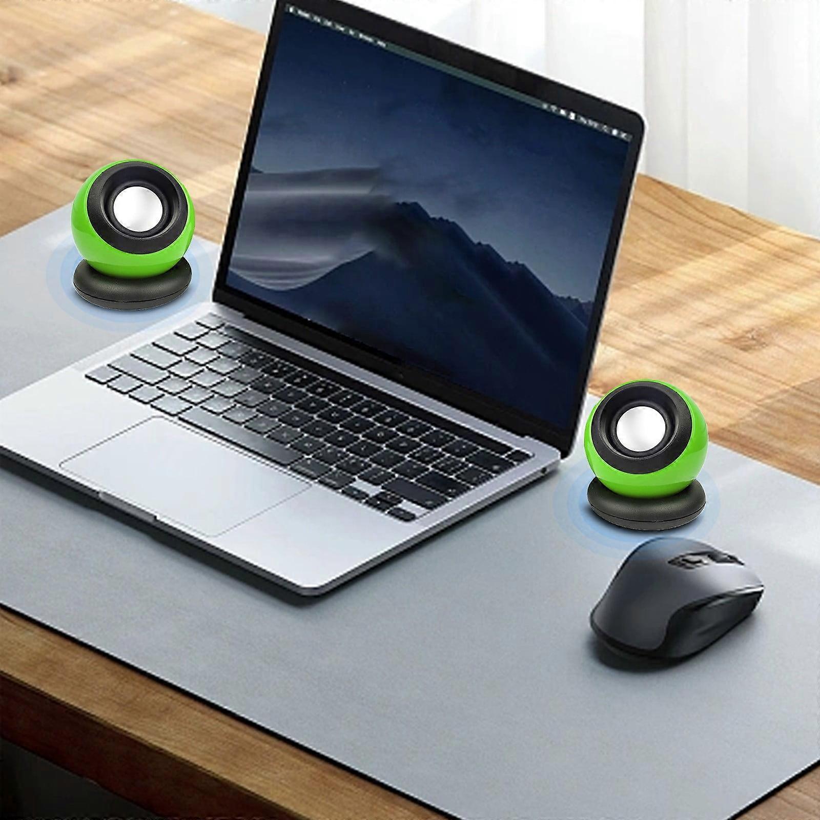 Back to School Mini And Compact Desktop 2.0 USB Laptop Desktop Computer Small Speaker Neutrals Magics Ball Sound System Clearance!
