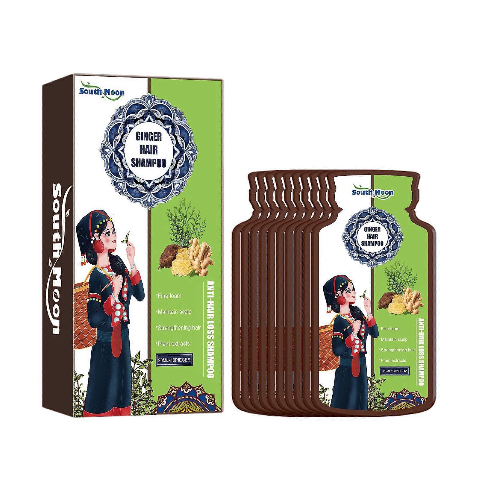 Moon Ginger Care Shampoo Scalp Cleansing, Anti-Break Nourishing Root Strengthening Shampoo