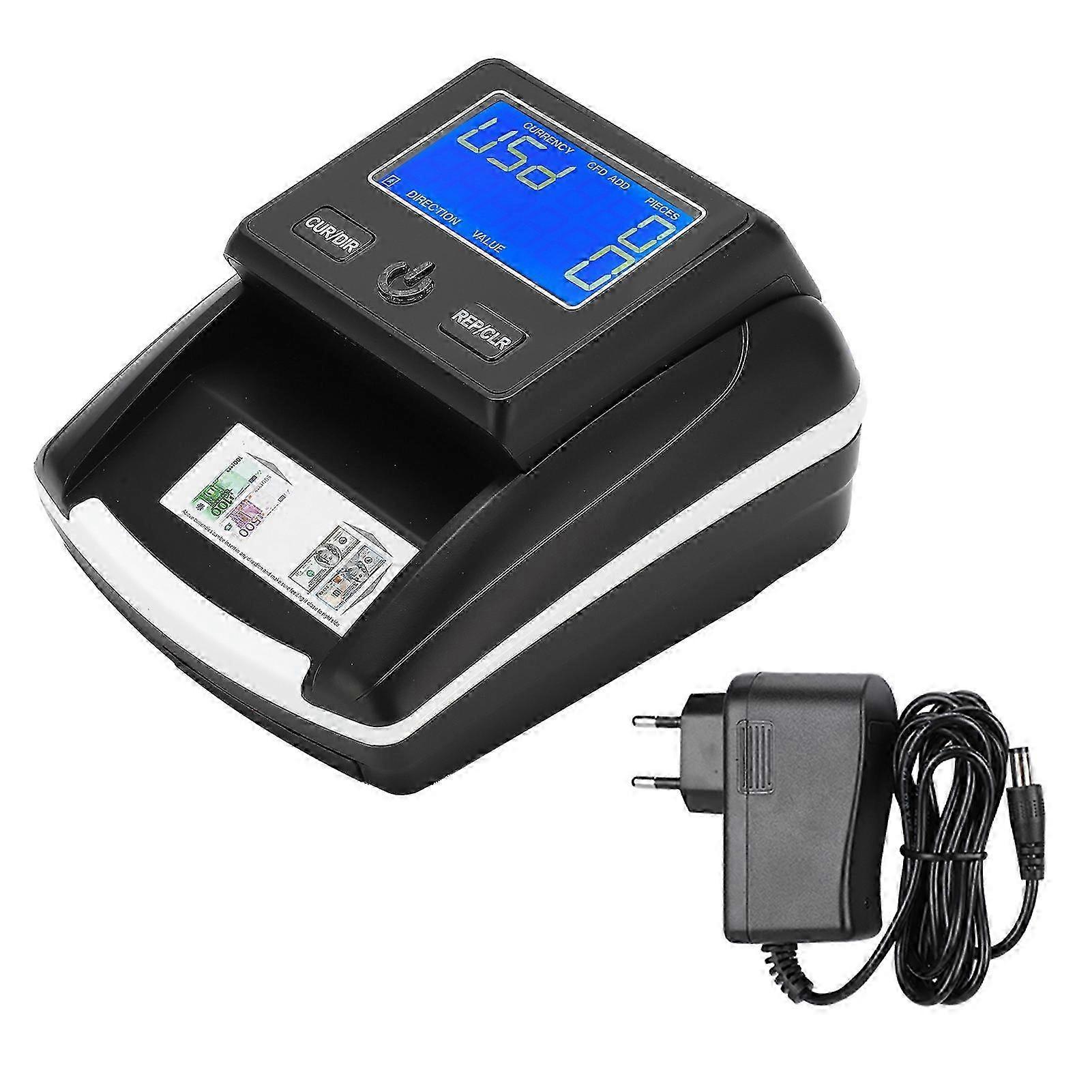 Banknote Detector Small Portable Convenient Digital Technology Intelligent Money Counter with LED Display 100?240VEU Plug 25-26s