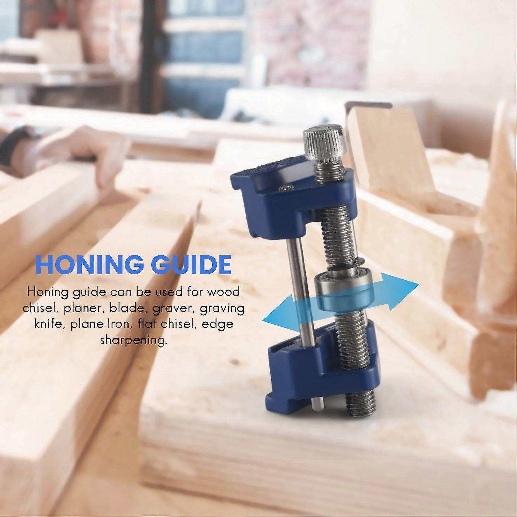 Chisel Honing Guide Jig Metal Angle Sharpener for Wood Chisel Edge Sharpening Angle Guide Abrasive Tools