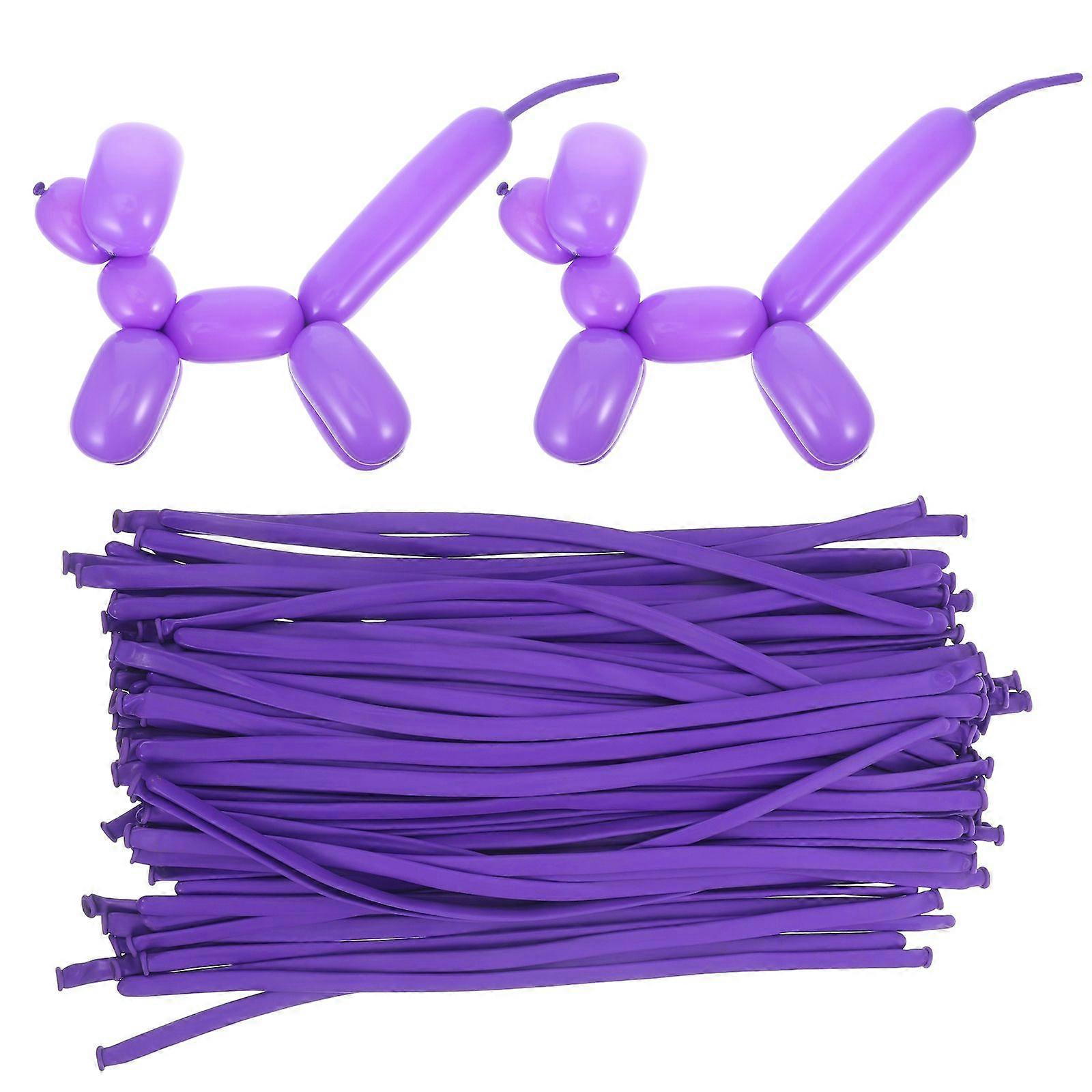 100pcs Long Latex Balloons DIY Twisting Strip Modeling Balloons for Party