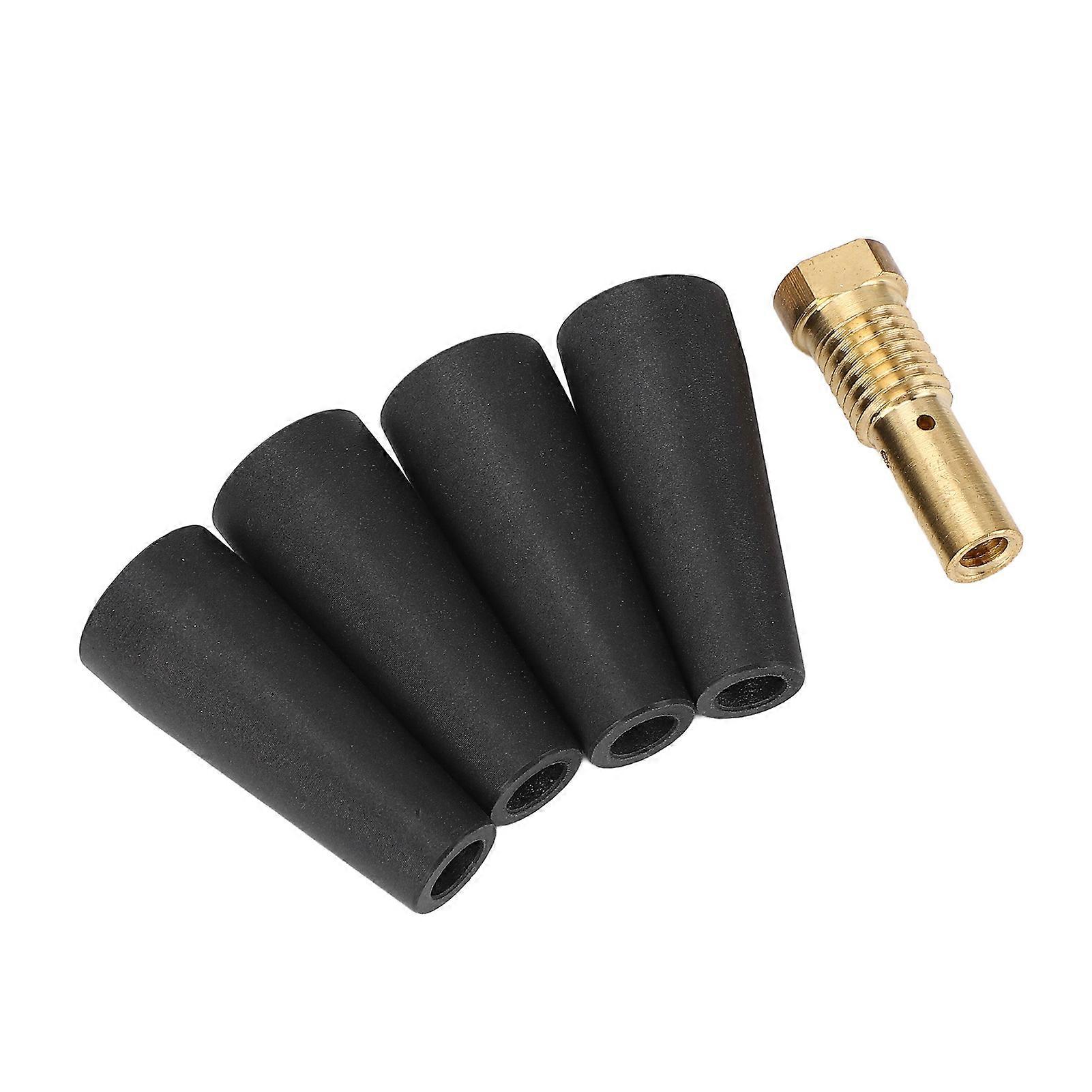 4Pcs PTFE Flux Core Gasless Nozzle 1Pcs Brass Gas Diffuser Kit for Century FC90 80GL 