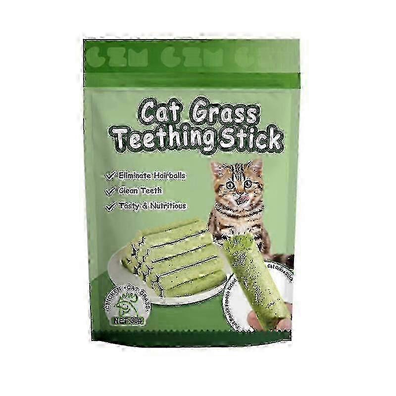 猫草磨牙棒宠物零食去除毛球温和毛行即食猫宝宝猫牙齿清洁棒