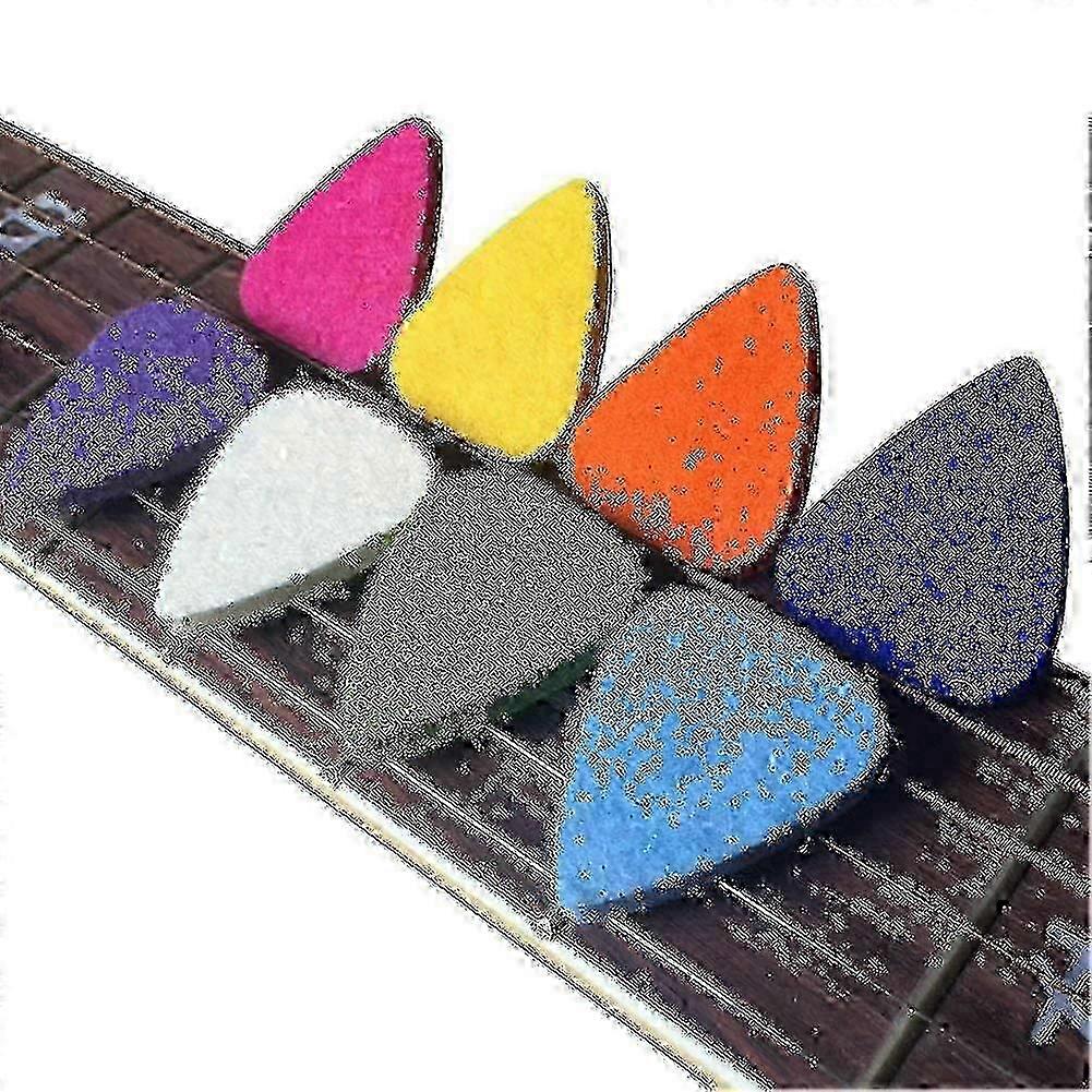Multi-Color Felt Picks Pack for Ukulele and Guitar (8 Picks)