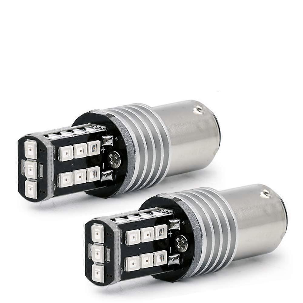 Red Flashing Strobe Blinking Rear Alert Safety Brake Tail Stop  Power LED Light Bulbs 1157 Red LED Tail Light Bulbs