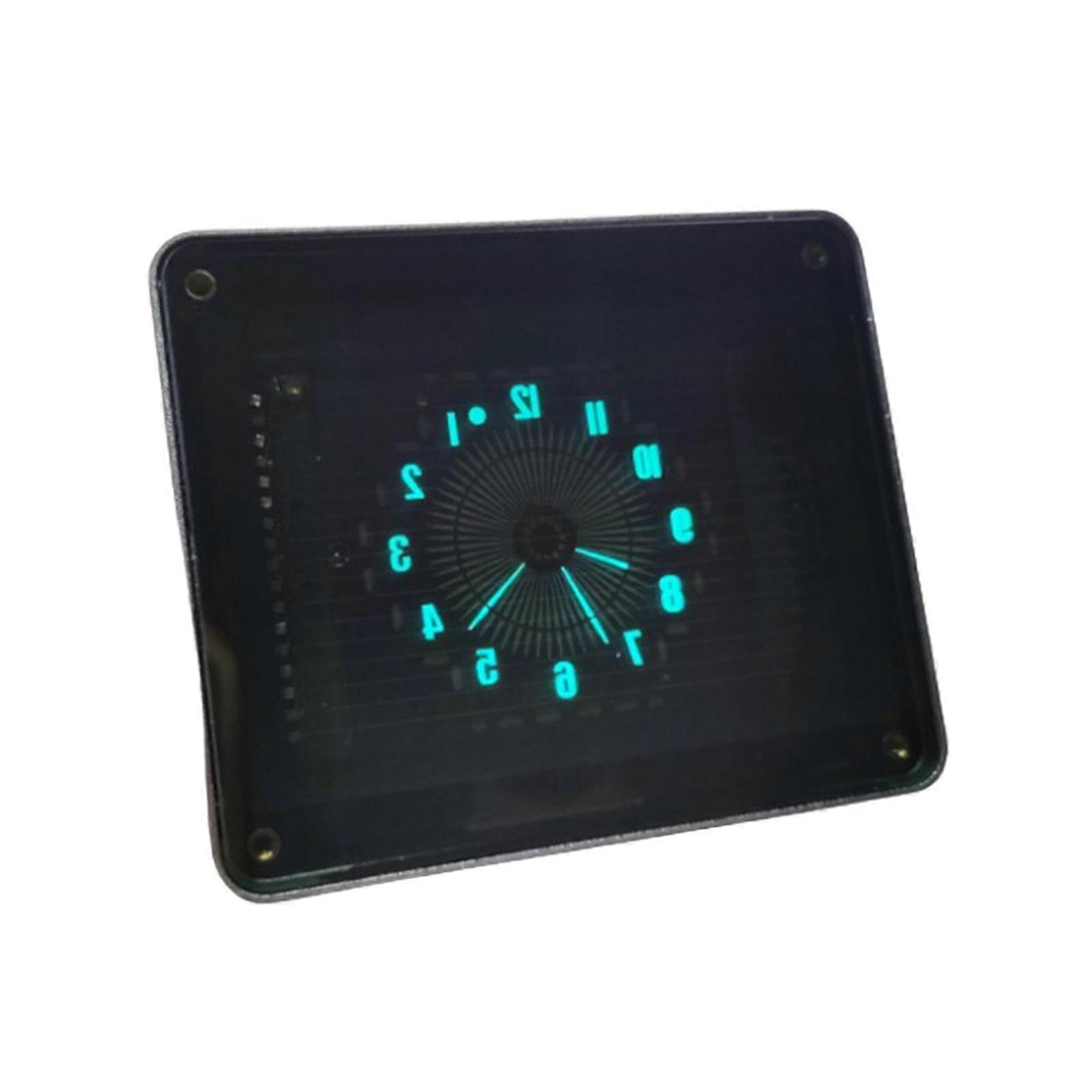 VFD Clock Analog Pointer Clock USB Powered Analog Style Round VFD Clock kzS3