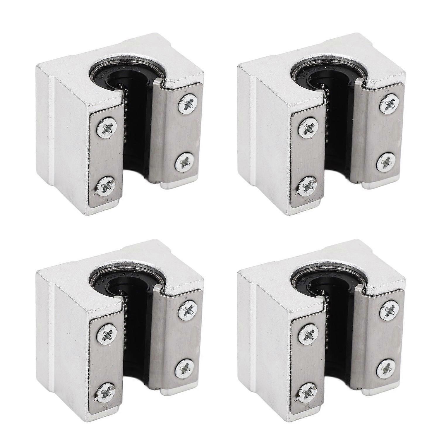 4PCS Aluminum Slider Linear Motion Ball Bearing Slide Block SBR10UU for CNC Machine Tool