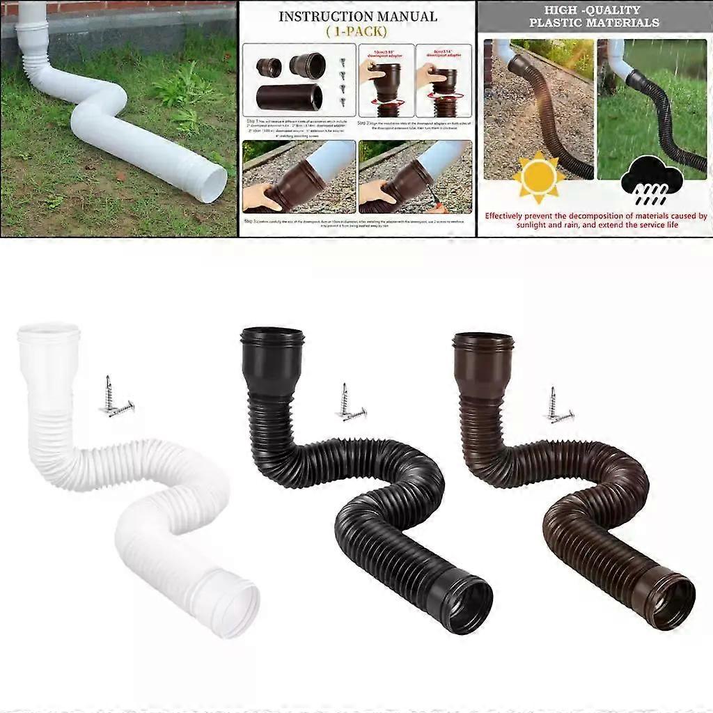 Rain Gutter Downspout Extension for Improved Water Dispersal