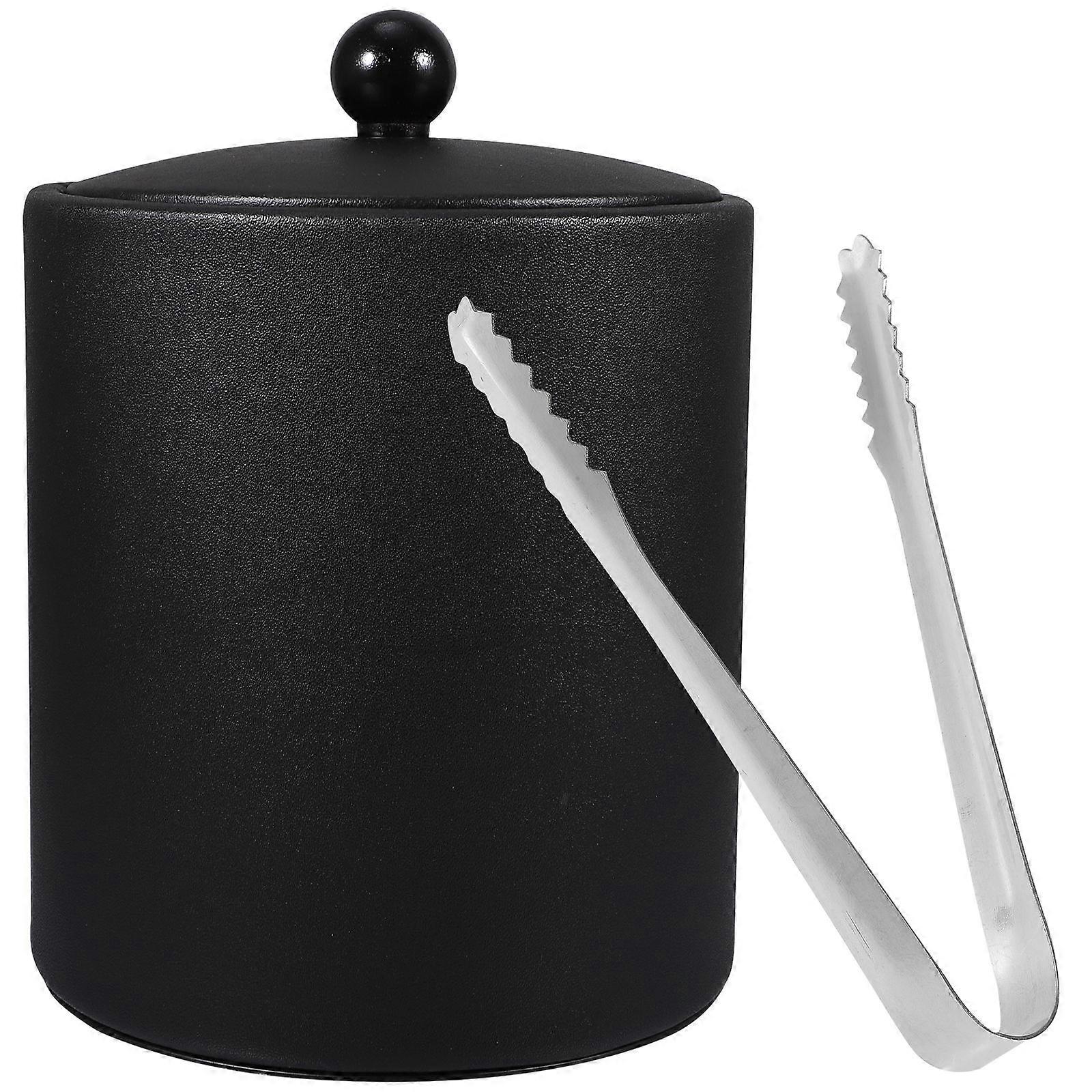 1PC Stainless Steel Ice Bucket Thickened Wine Bucket Wine Bucket with Tong