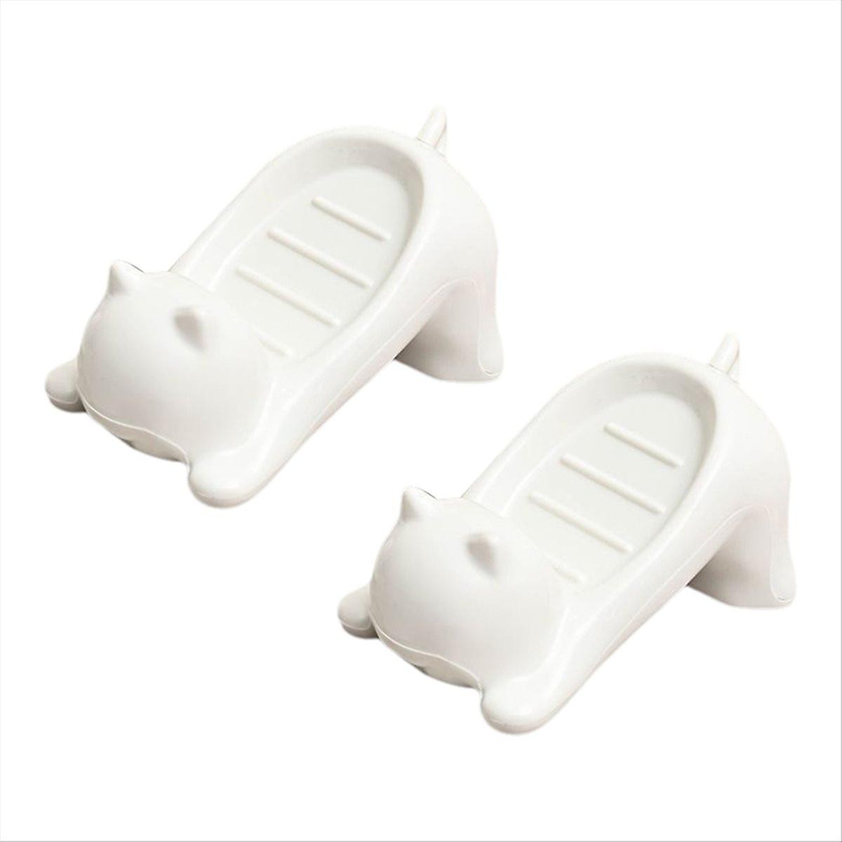 Cartoon Cat Soap Box Plastic Soap Holder