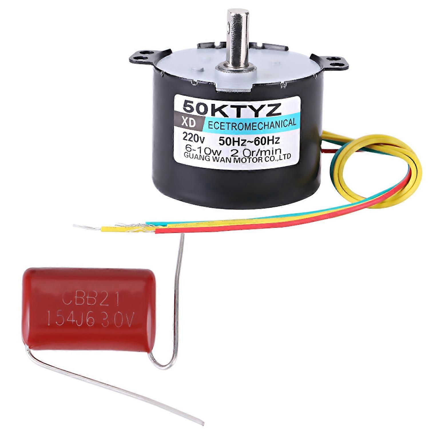AC220V 10W 0.5A Permanent Magnet Synchronous Motor CW/CCW 20r/min