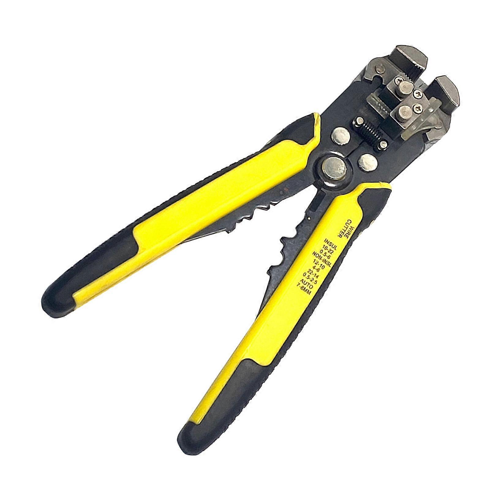 Automatic Networking Cable Stripper With Crimp Cut Functions High Efficiency For Data Center Setups  Yellow