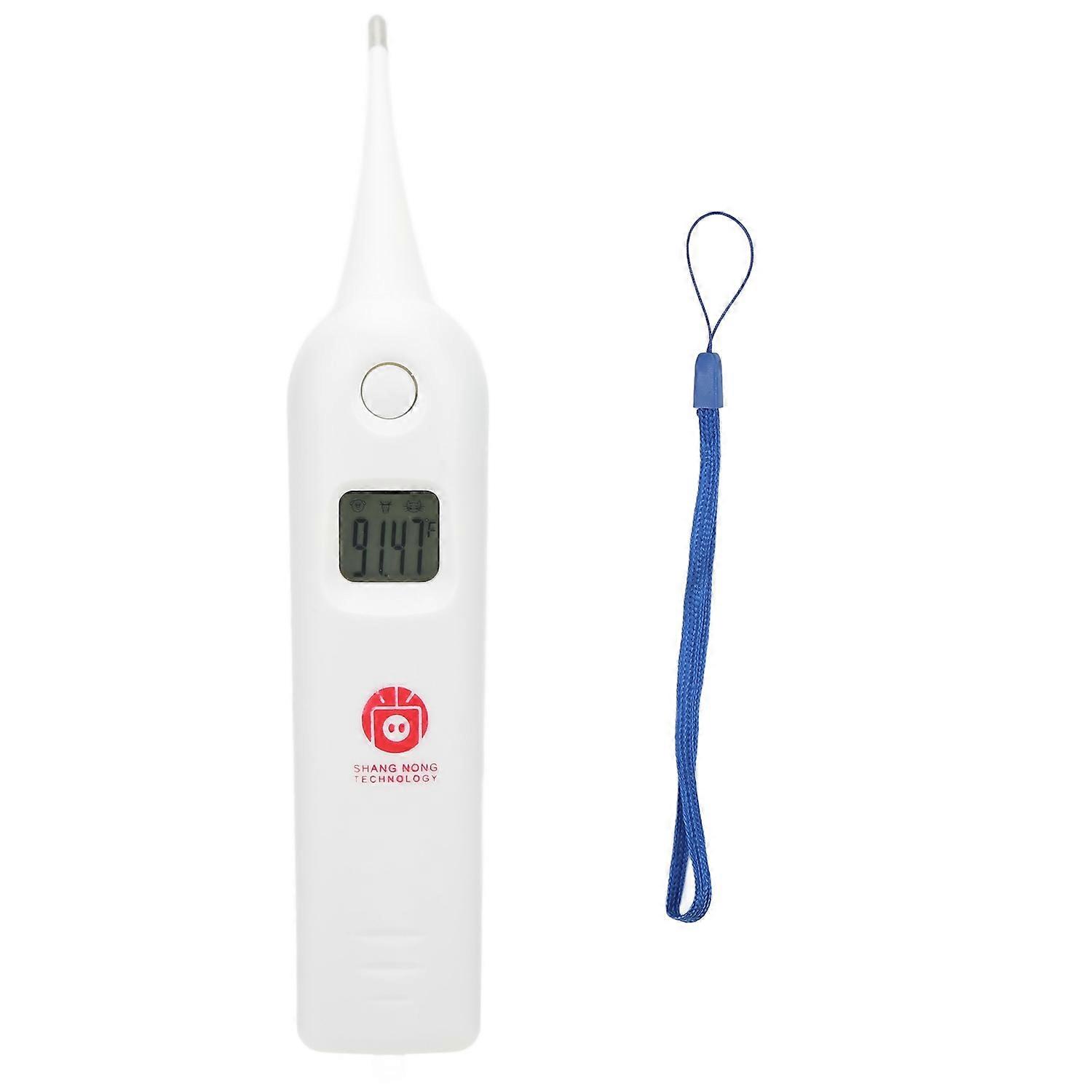 Pig Thermometer Electronic LCD Pet Veterinary Thermometer with Memory Function for Dogs Cats Cows Pi