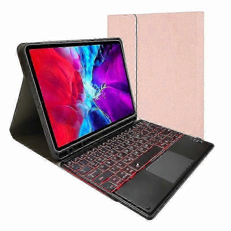 25-26 Rk11t Backlight Detachable Touch Bluetooth Keyboard Tpu Horizontal Flip Leather Tablet Case For Ipad Pro 11 2020 / 2018 With Holder & 