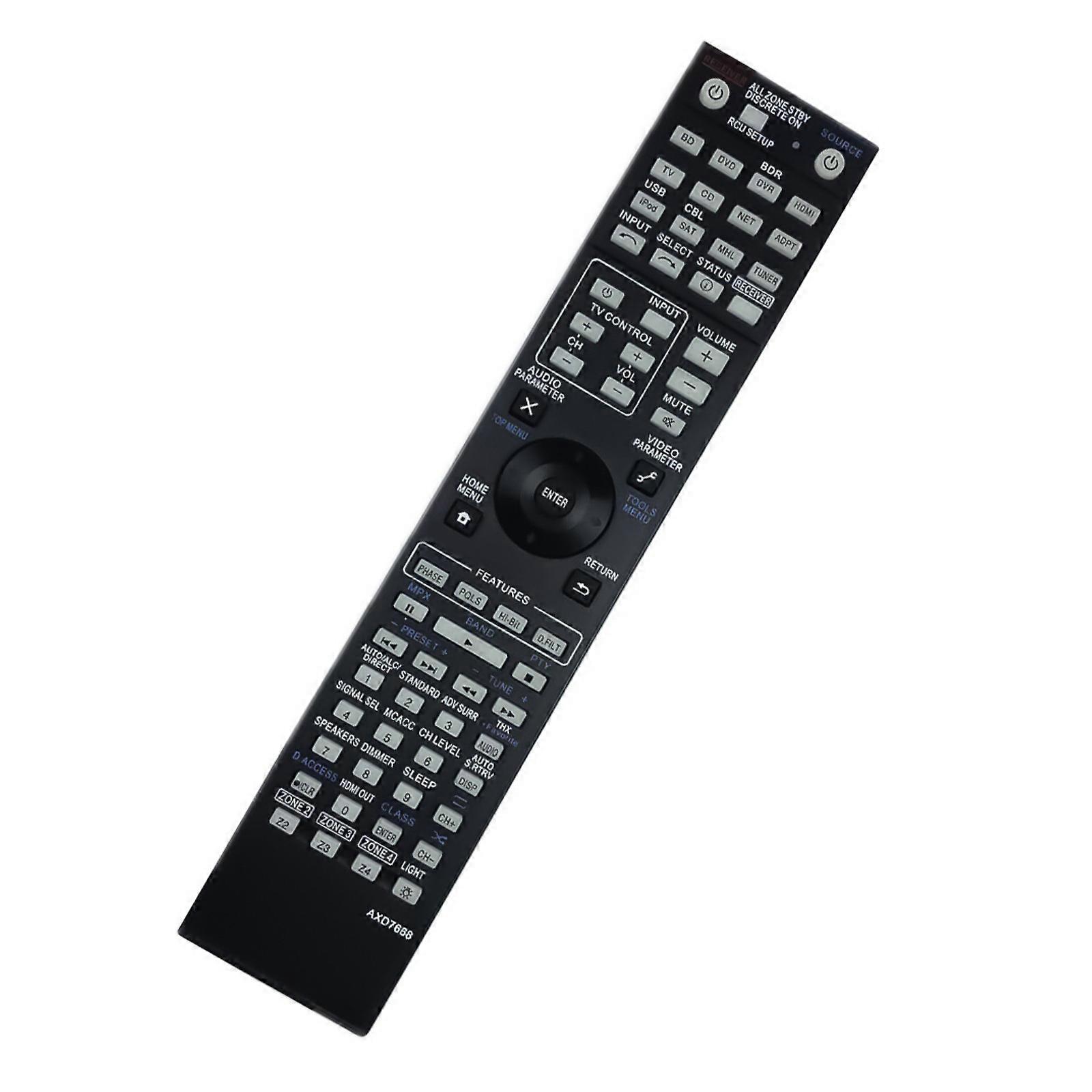 Replacement Remote For AXD7591 7613 7666 7668 Compatible Receivers Quick Response Signal Durability Plastic Construction Multicolor
