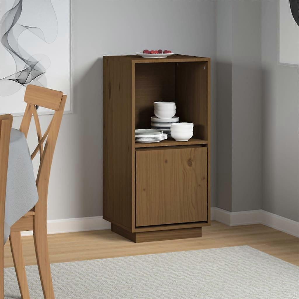 Sideboard Honey Brown 38x35x80 cm Solid Pine Wood