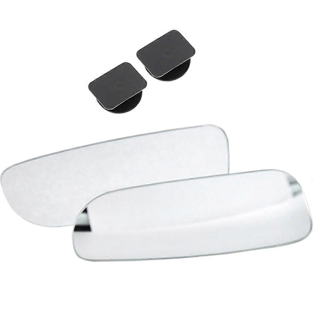 1 Pair Blind Spot Car Mirror 360 Degree Adjustable Rectangular Rear View Mirror