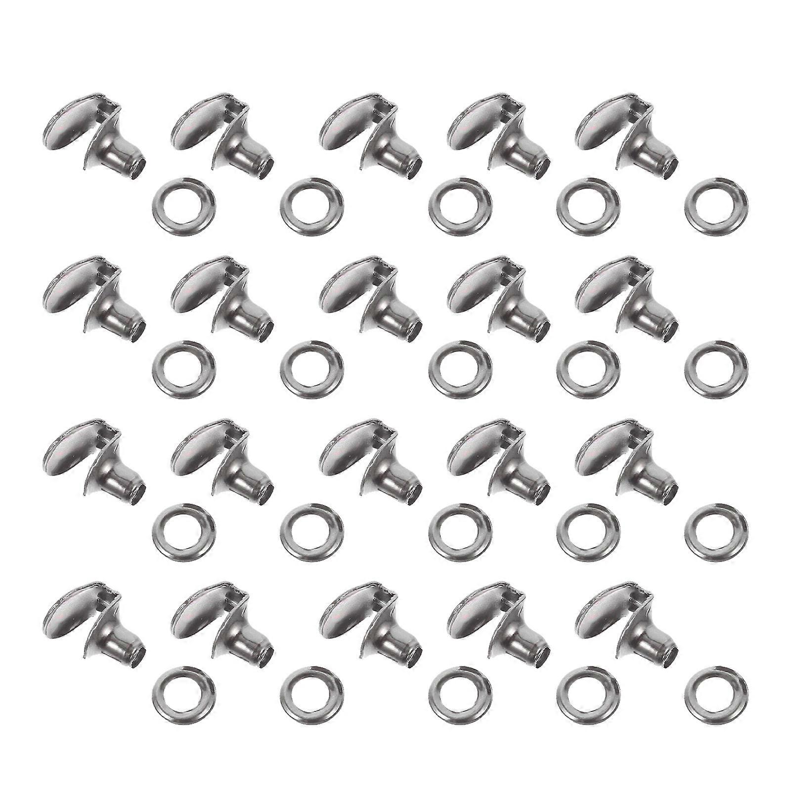 20Pcs Brass Boot Hooks Shoe Lace Hooks Set Boots Shoelace Buckles Shoelace Fixing Hooks Grey