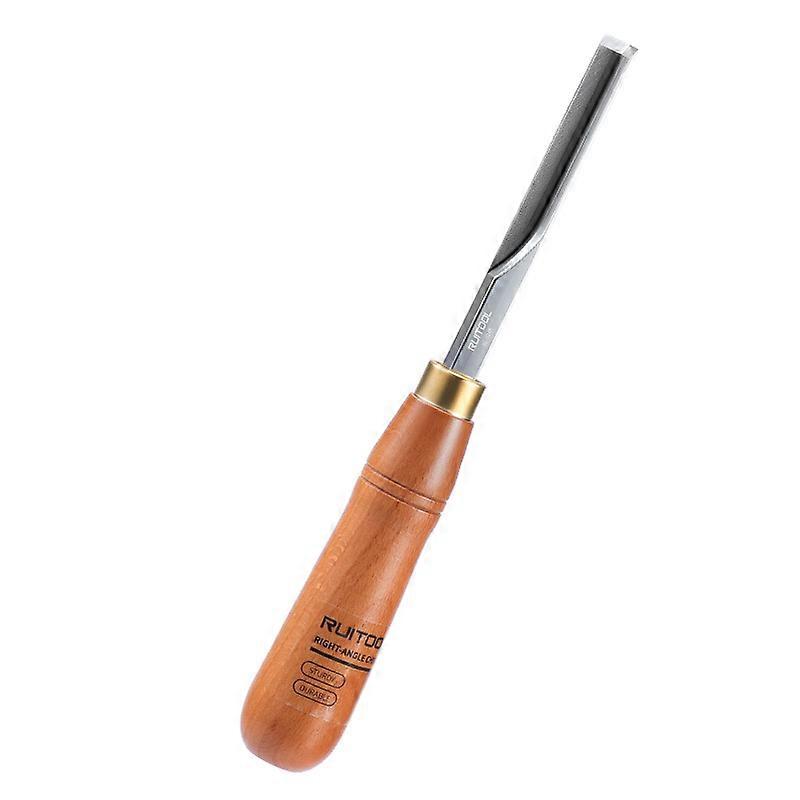 10'' Corner Chisel 90 Degree Square Mortise Chisel 40cr Blade with Beech Wood Handle for Cutting Square Mortise Wood Carving