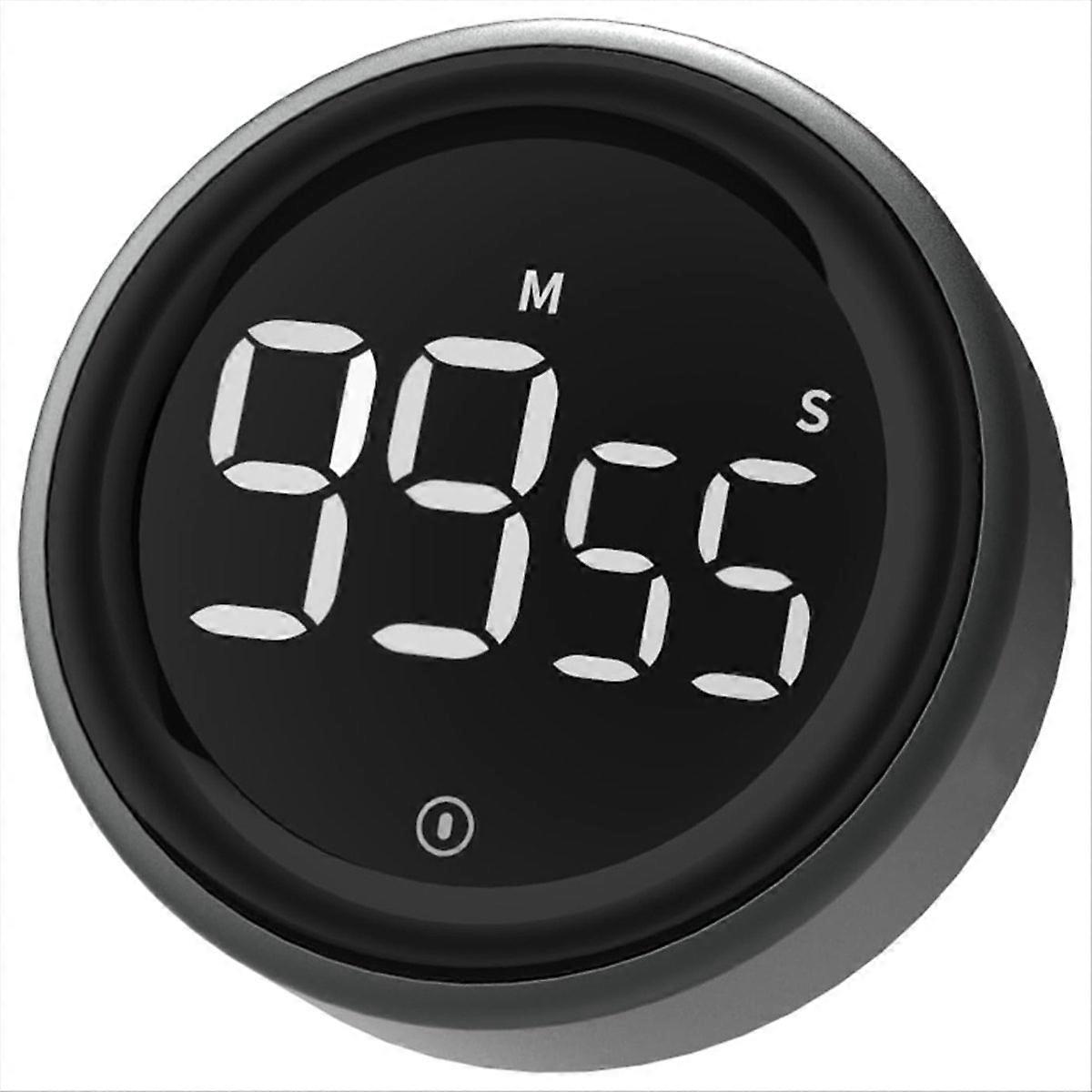 Digital Kitchen Timer with Visual Countdown, Count Up, Loud Alarm, and Magnetic Backing for Enhanced