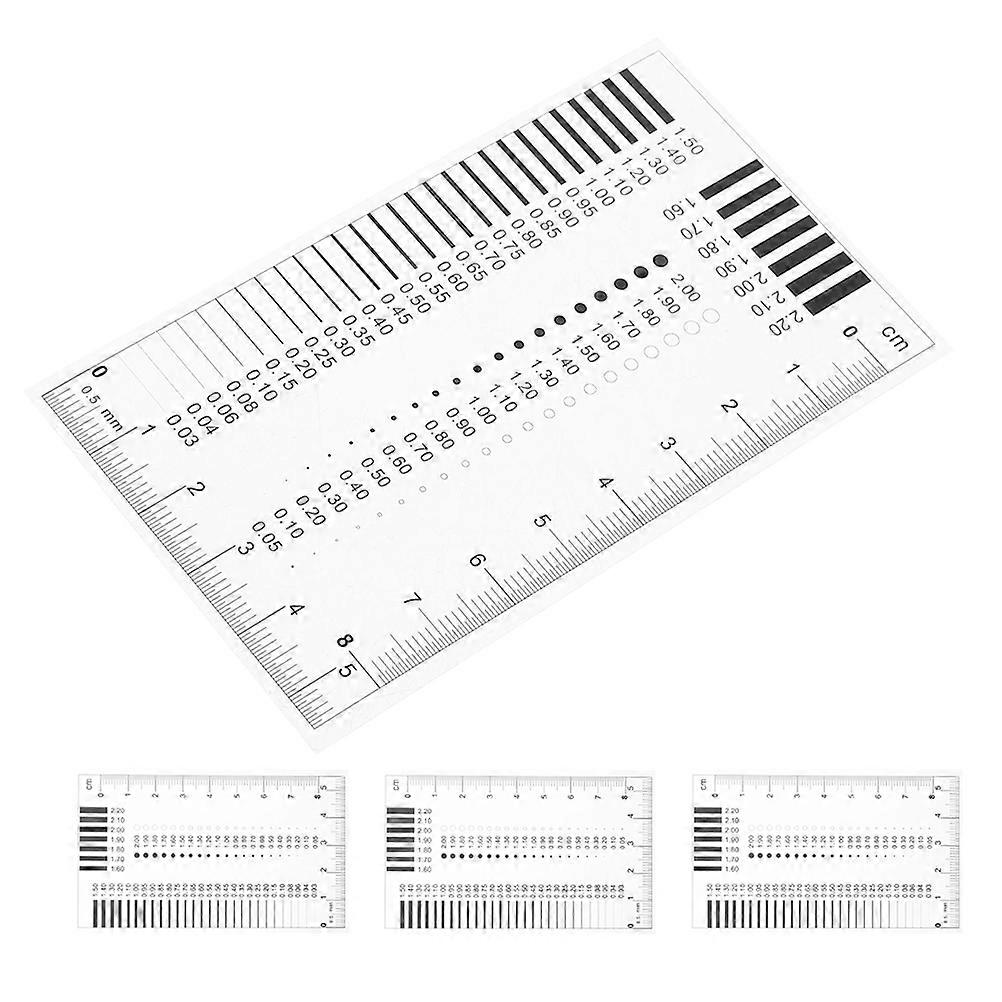 Crack Width Measurement Tool Designed For Quality Control Professionals In Multi Colors With High Precision And 4 Pcs Quantity