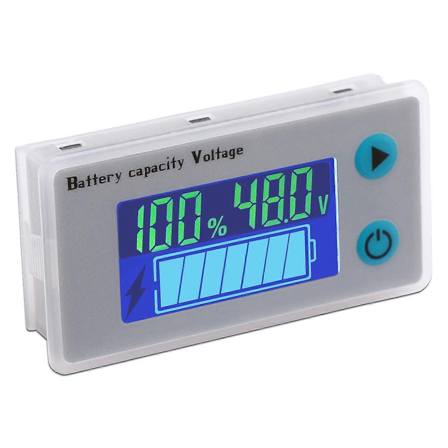 y Meter, 48V Digital y Remaining Capacity Percentage Level Voltage Temperature Monitor Tester, 10-100V